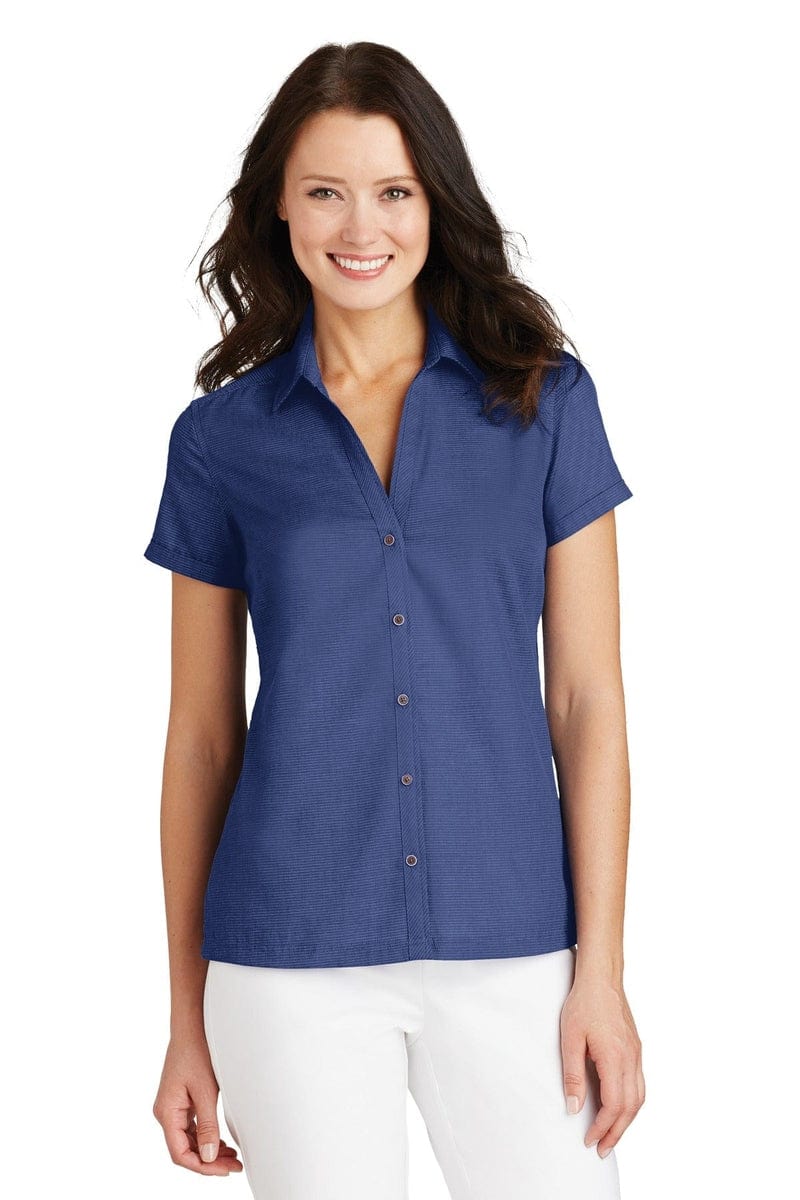 Port Authority Woven Shirts Port Authority ®  Ladies Textured Camp Shirt. L662