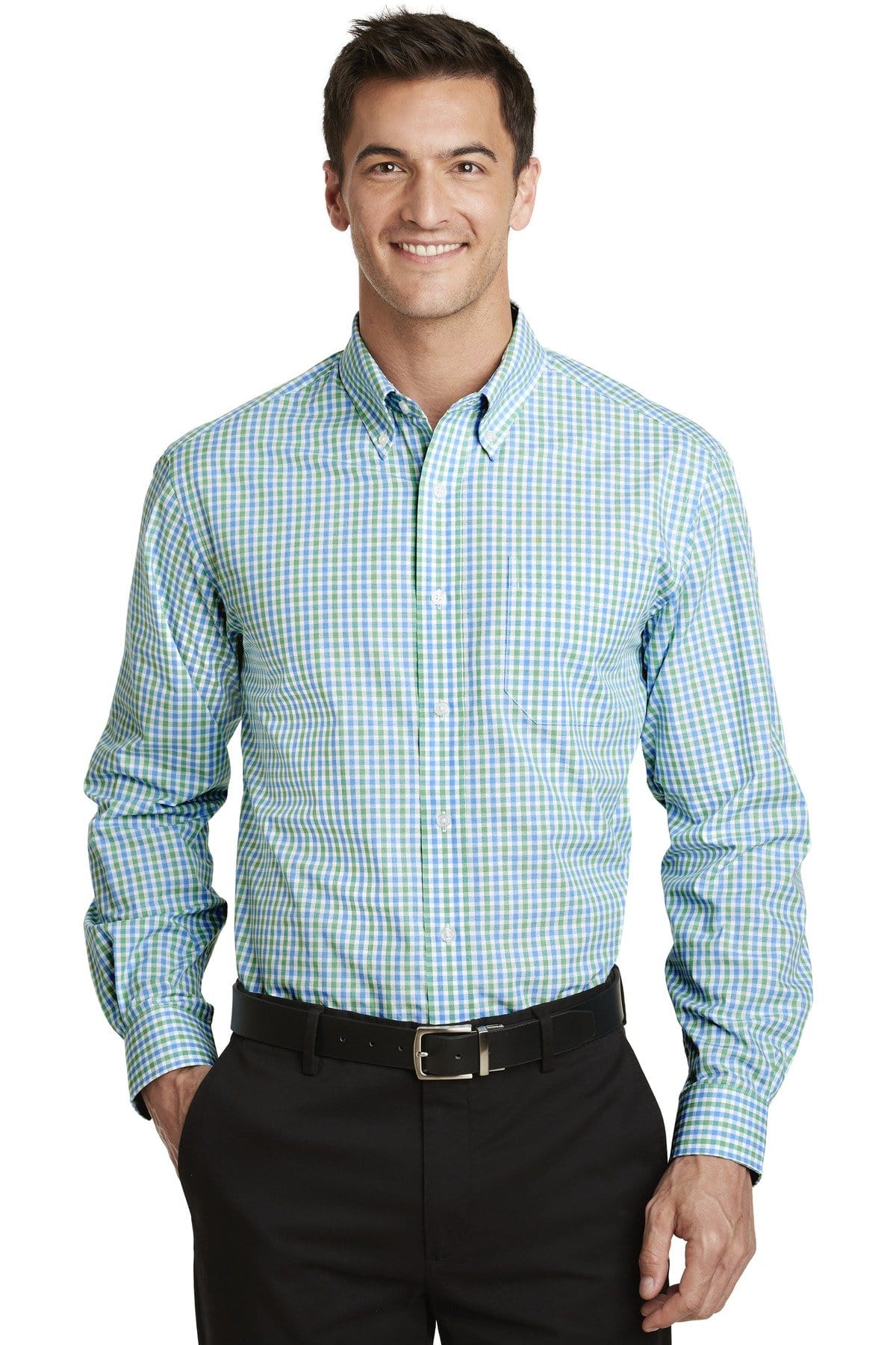 Port Authority Woven Shirts Port Authority ®  Long Sleeve Gingham Easy Care Shirt. S654