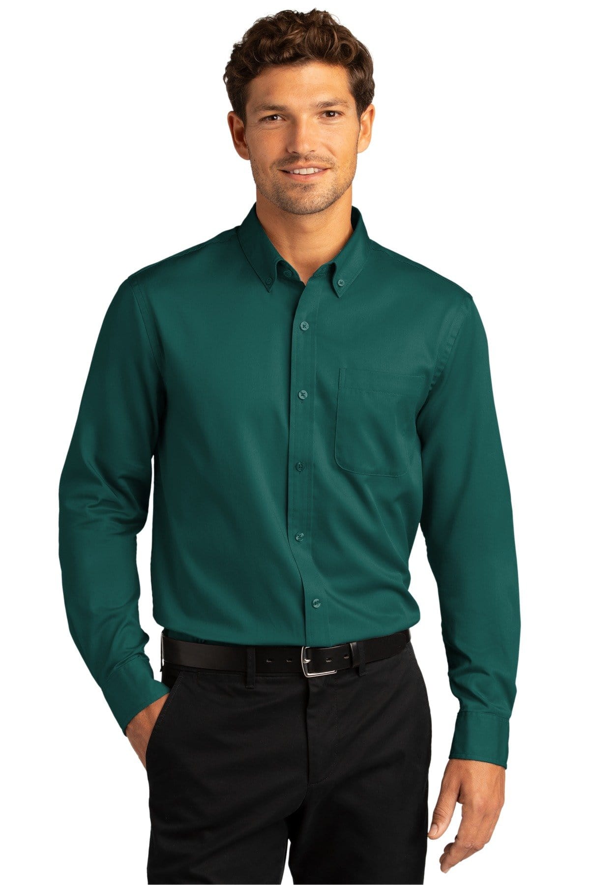 Port Authority Woven Shirts Port Authority ®  Long Sleeve SuperPro React ™  Twill Shirt. W808