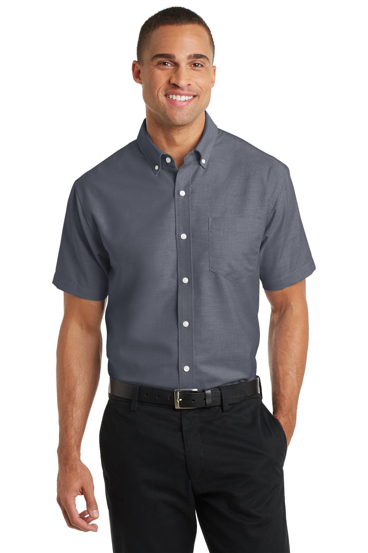 Port Authority Woven Shirts Port Authority ®  Short Sleeve SuperPro ™  Oxford Shirt. S659