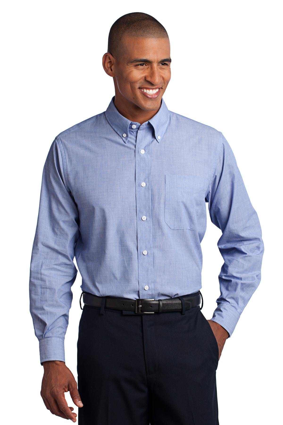 Port Authority Woven Shirts Port Authority ®  Tall Crosshatch Easy Care Shirt. TLS640