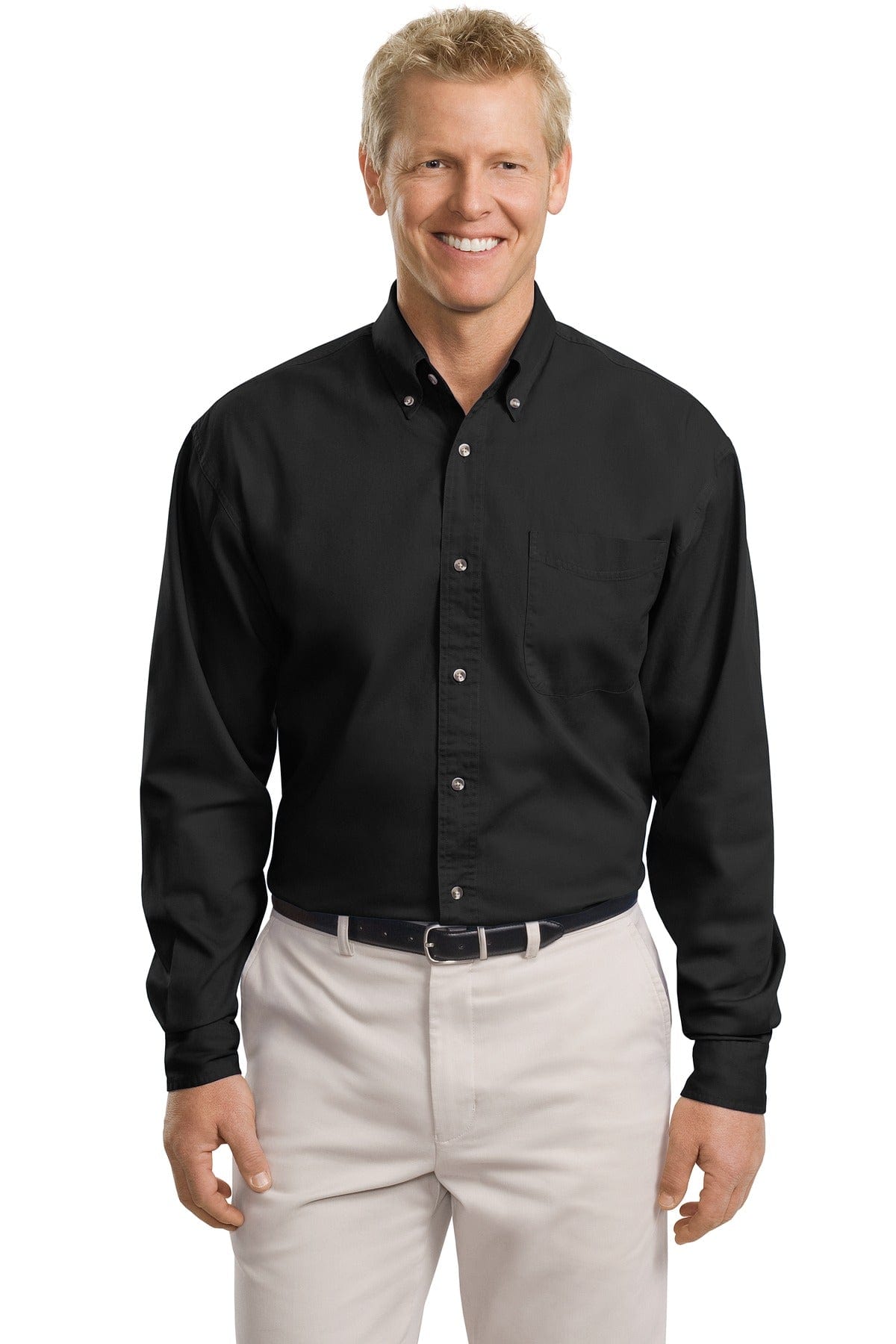 Port Authority Woven Shirts Port Authority ®  Tall Long Sleeve Twill Shirt.  TLS600T