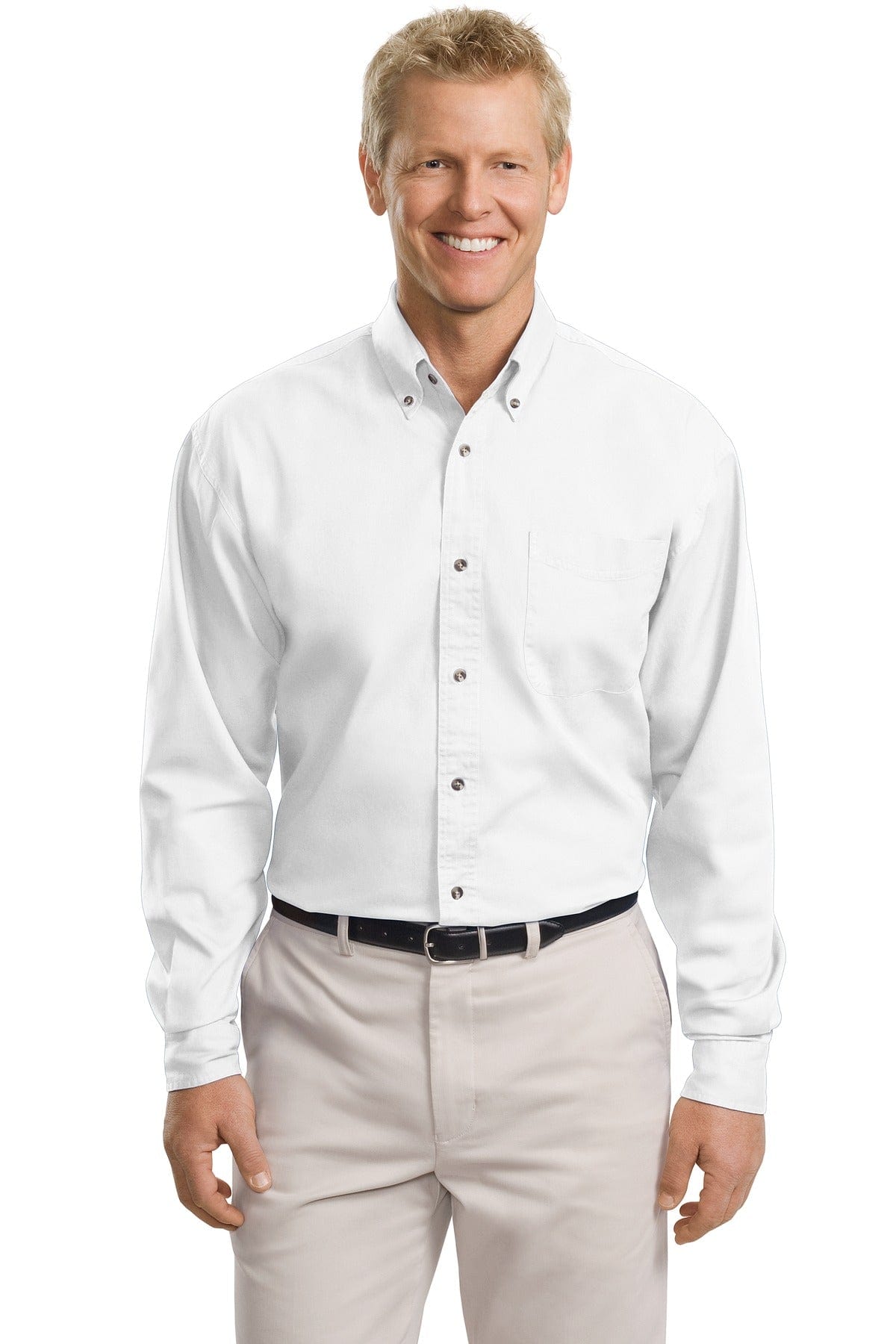 Port Authority Woven Shirts Port Authority ®  Tall Long Sleeve Twill Shirt.  TLS600T