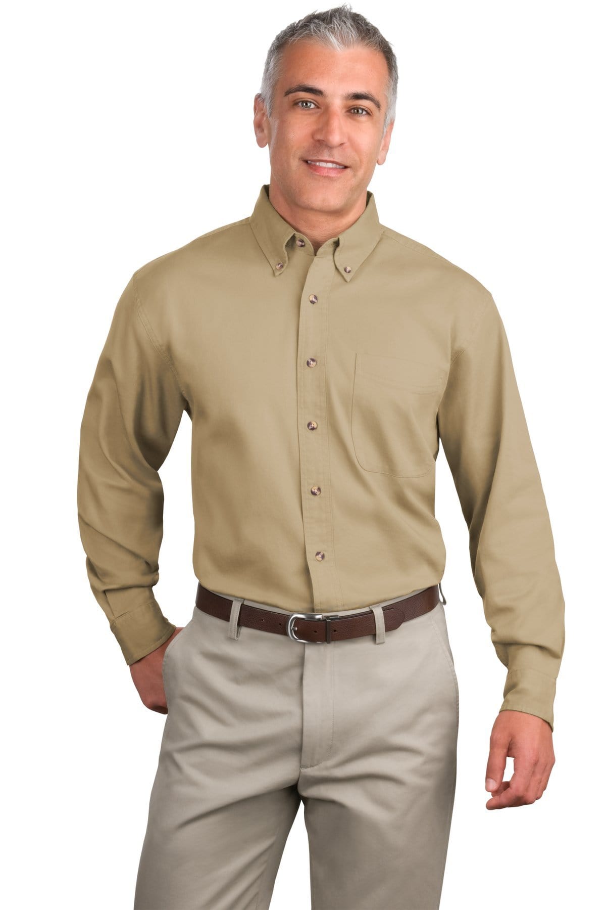 Port Authority Woven Shirts Port Authority ®  Tall Long Sleeve Twill Shirt.  TLS600T