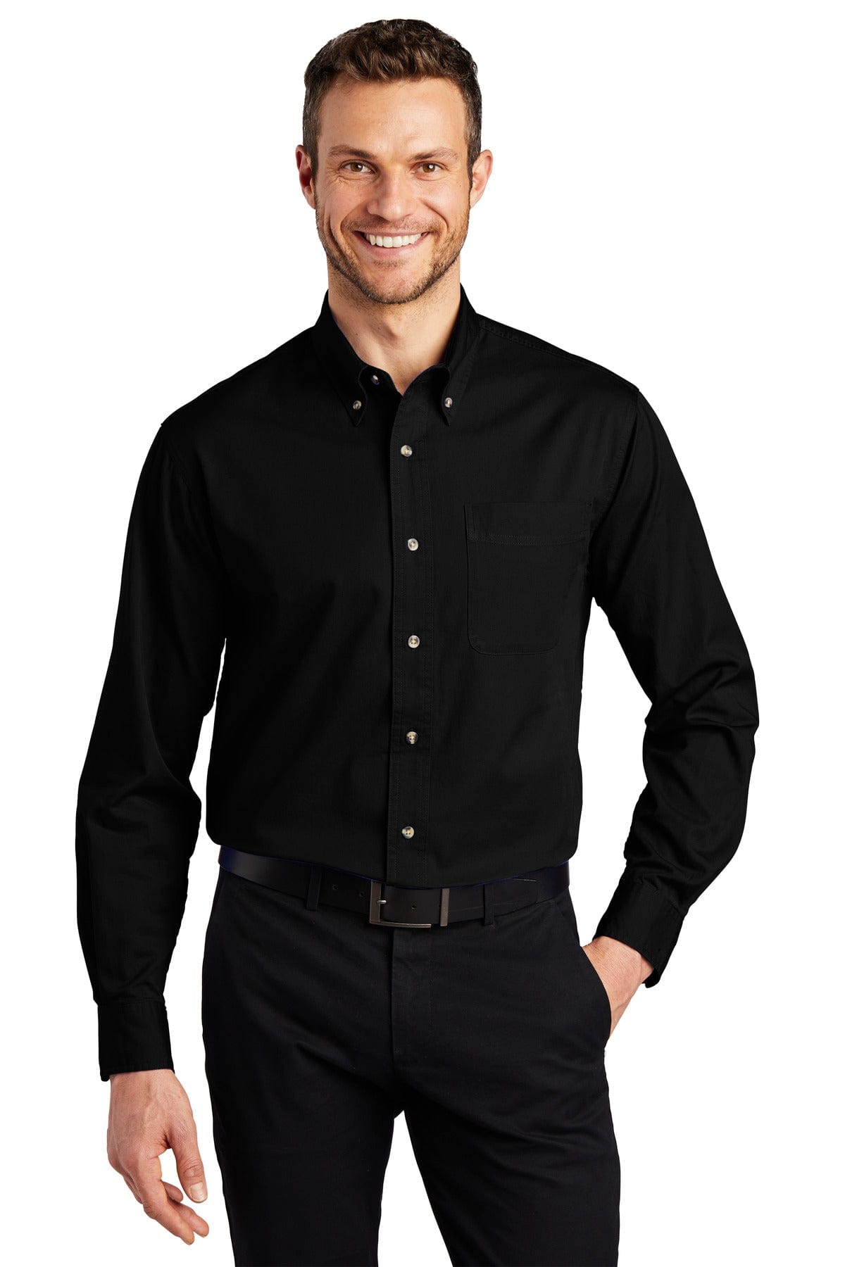 Port Authority Woven Shirts Port Authority ®  Tall Long Sleeve Twill Shirt.  TLS600T