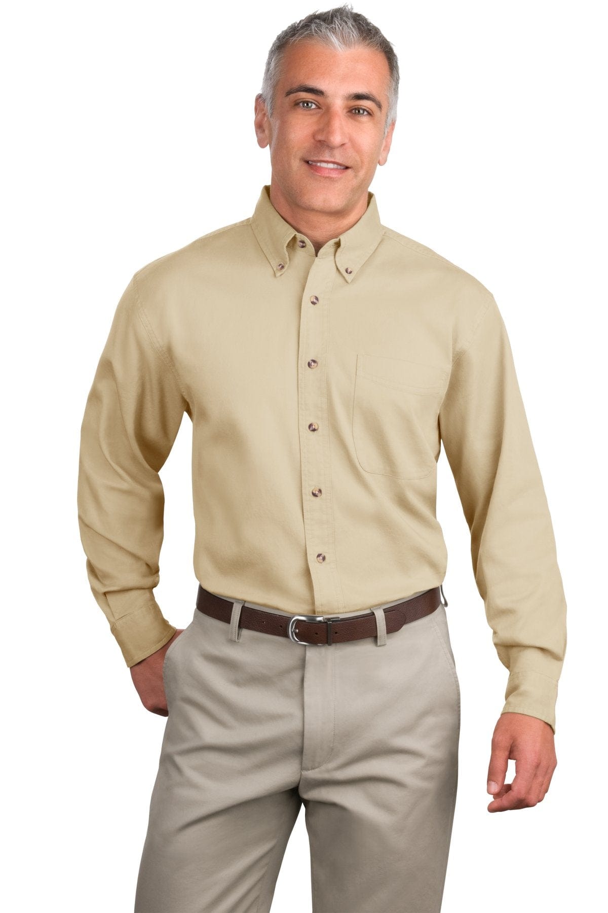 Port Authority Woven Shirts Port Authority ®  Tall Long Sleeve Twill Shirt.  TLS600T