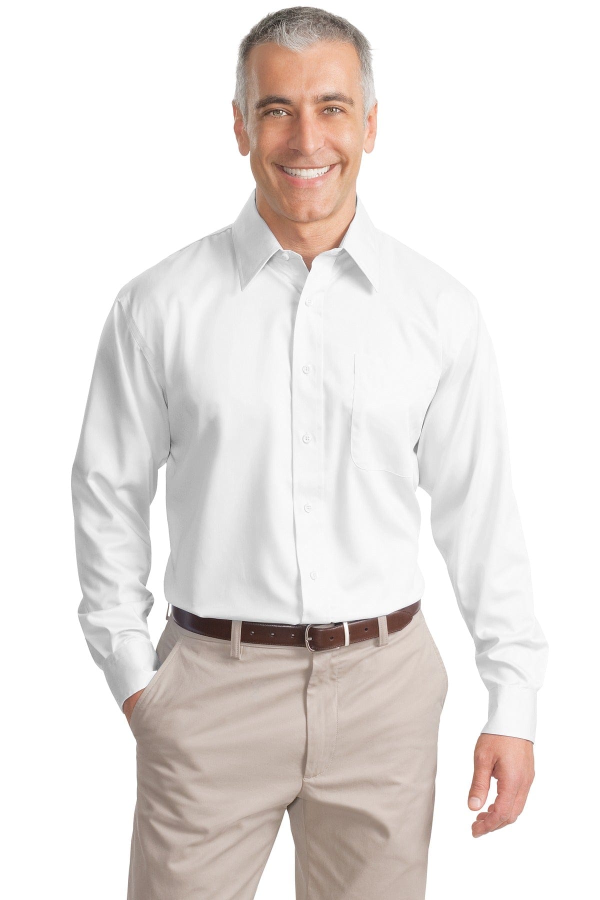Port Authority Woven Shirts Port Authority ®  Tall Non-Iron Twill Shirt. TLS638