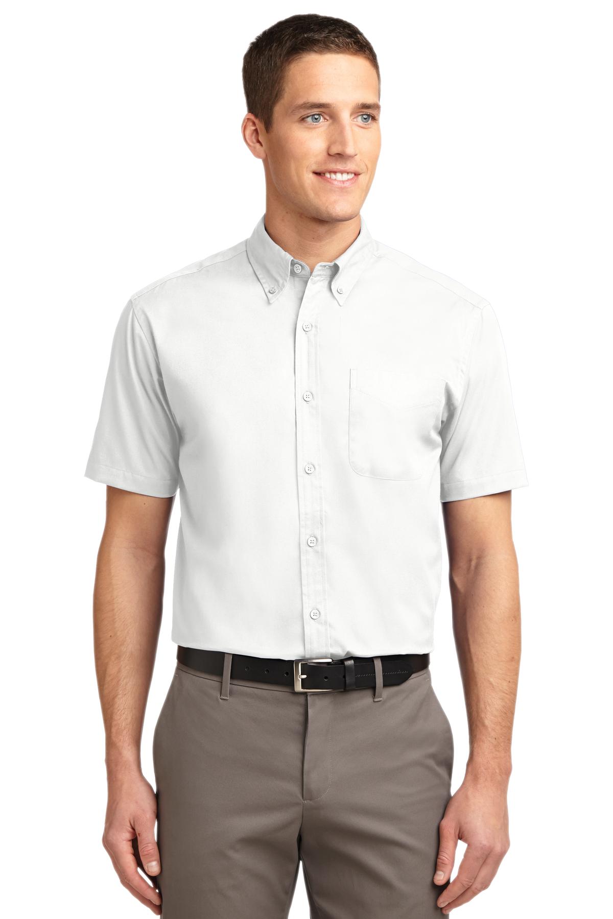 Port Authority Woven Shirts Port Authority ®  Tall Short Sleeve Easy Care Shirt. TLS508, Basic Colors