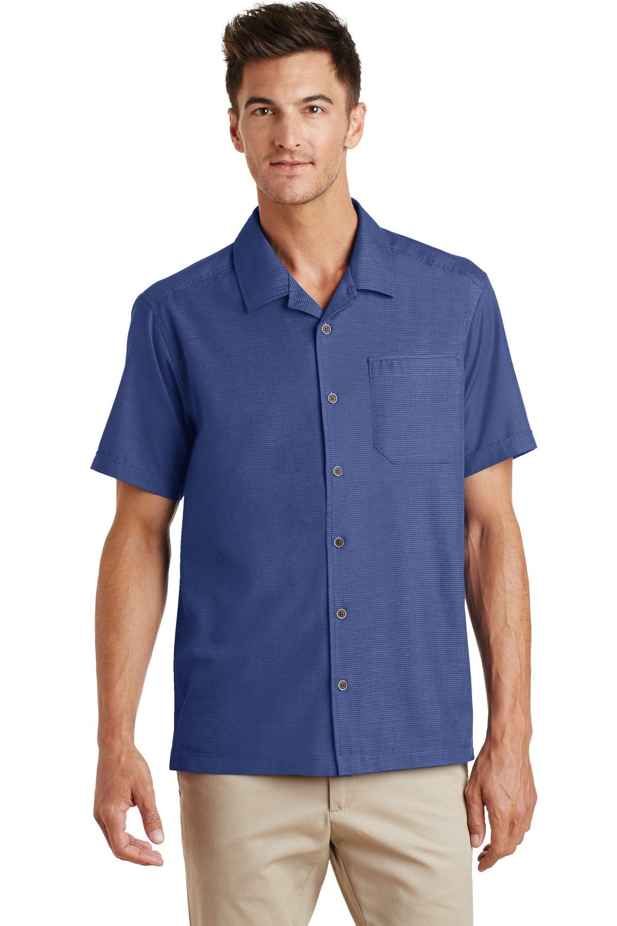 Port Authority Woven Shirts Port Authority ®  Textured Camp Shirt. S662
