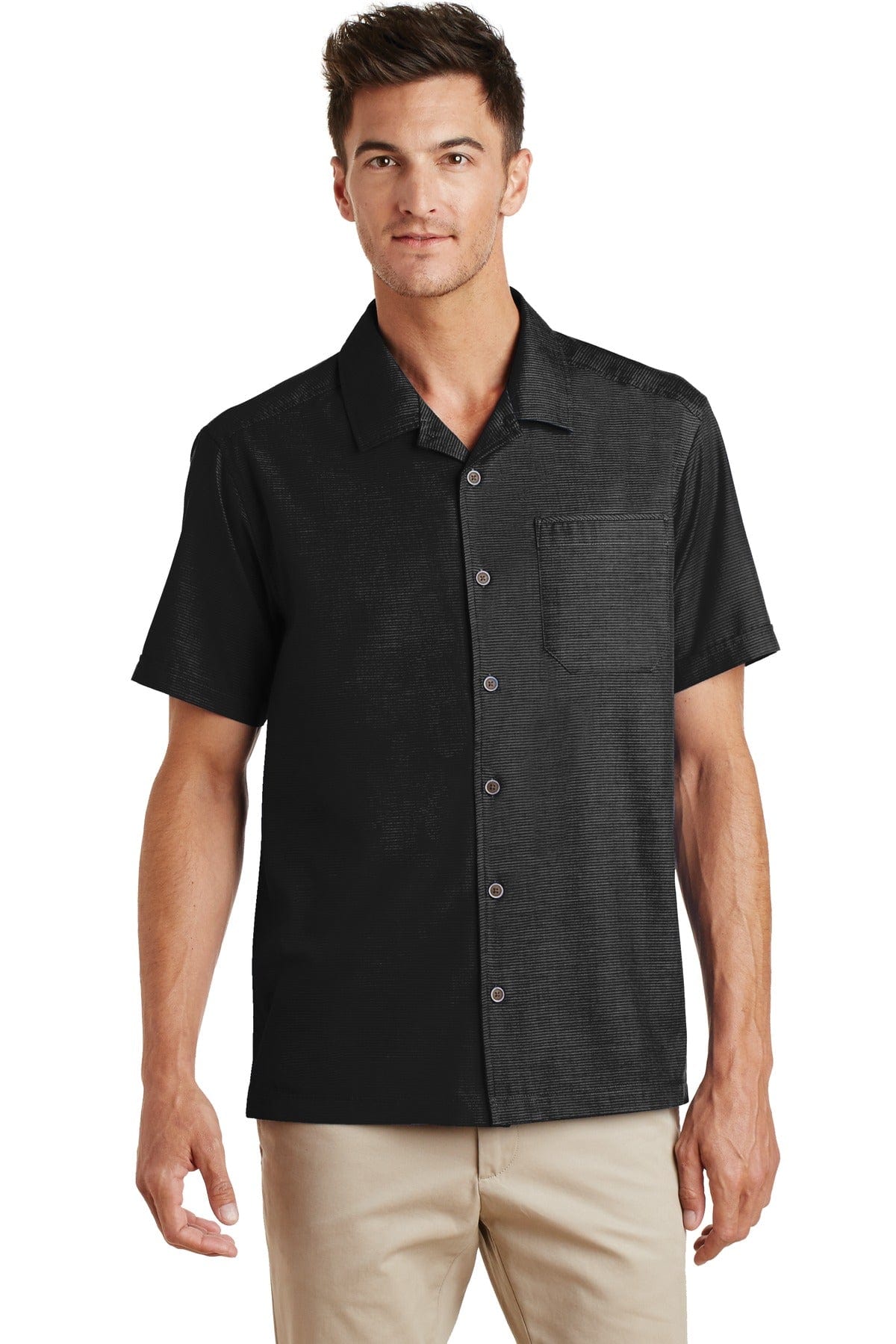 Port Authority Woven Shirts Port Authority ®  Textured Camp Shirt. S662