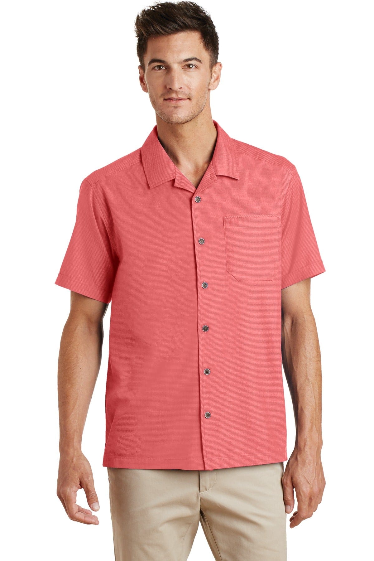 Port Authority Woven Shirts Port Authority ®  Textured Camp Shirt. S662