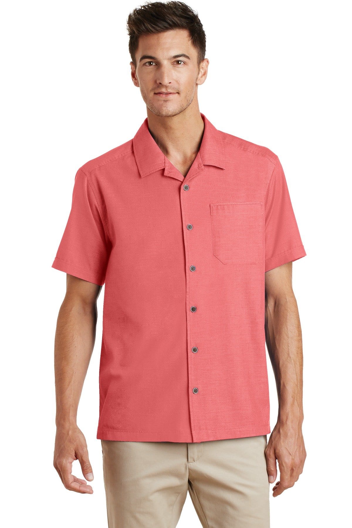Port Authority Woven Shirts Port Authority ®  Textured Camp Shirt. S662