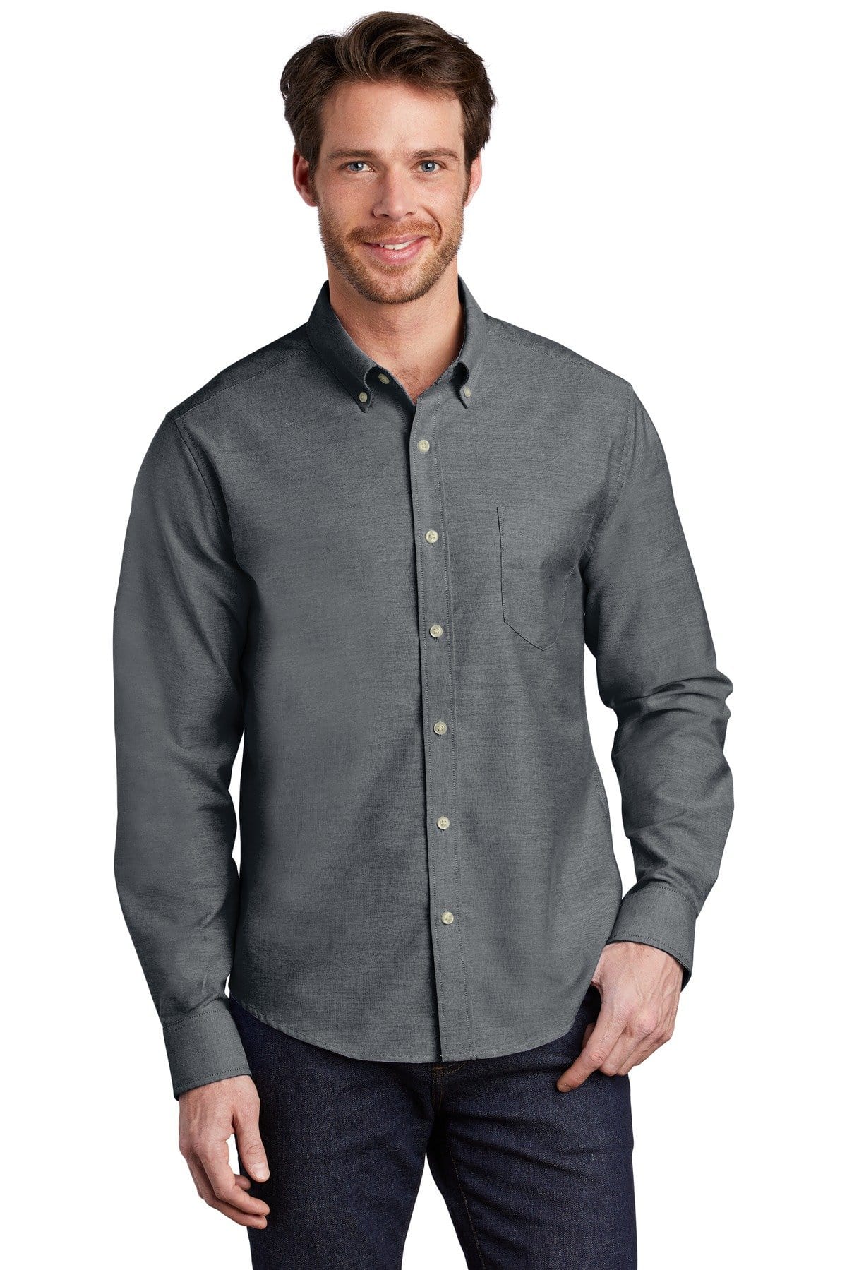 Port Authority Woven Shirts Port Authority  ®   Untucked Fit SuperPro  ™  Oxford  S651