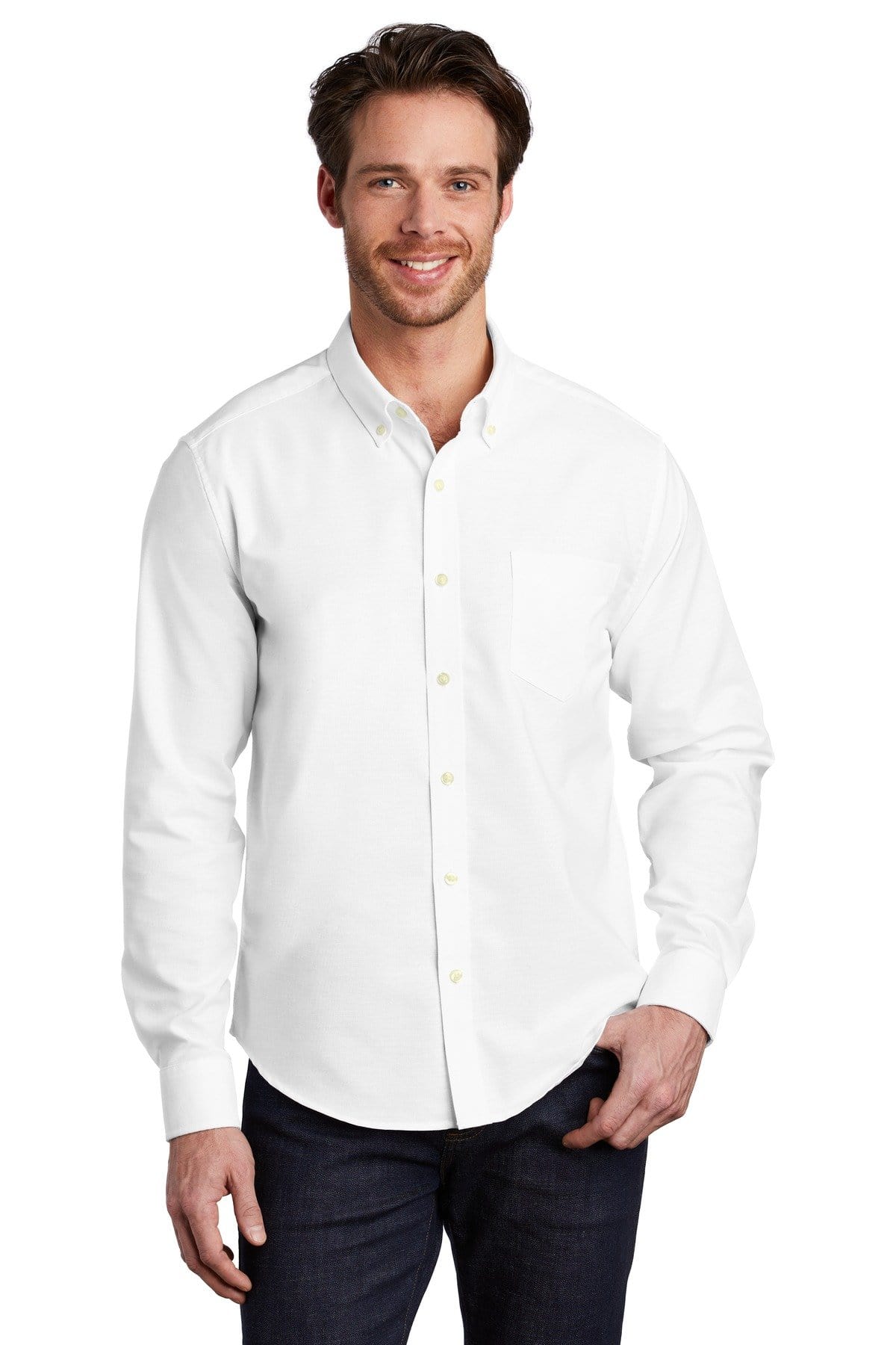 Port Authority Woven Shirts Port Authority  ®   Untucked Fit SuperPro  ™  Oxford  S651