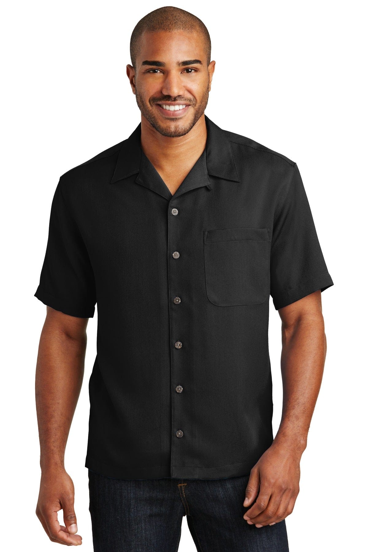 Port Authority Woven Shirts XS / Black Port Authority ®  Easy Care Camp Shirt.  S535