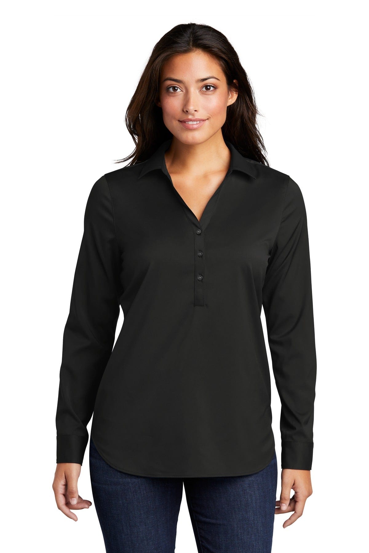 Port Authority Woven Shirts XS / Black Port Authority  ®  Ladies City Stretch Tunic LW680