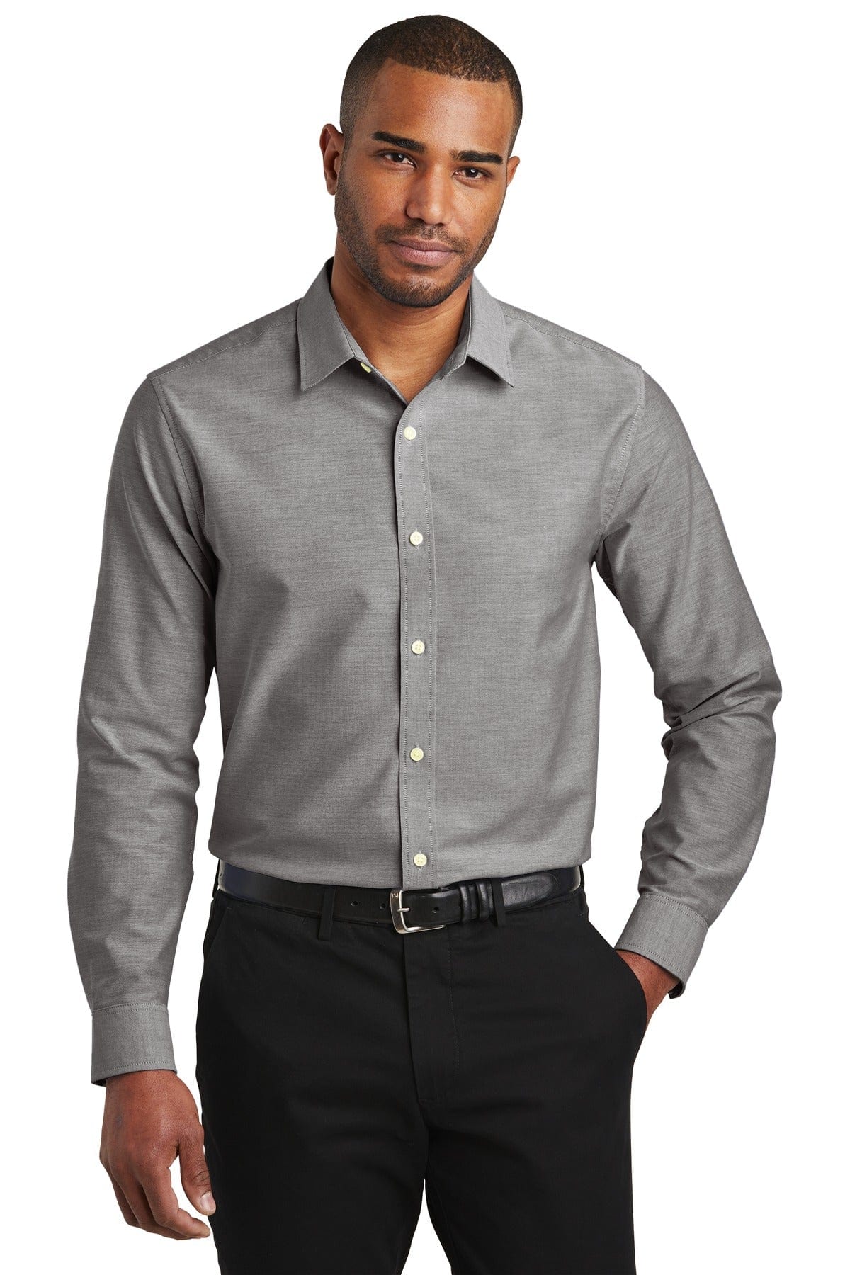Port Authority Woven Shirts XS / Black Port Authority  ®  Slim Fit SuperPro  ™  Oxford Shirt. S661