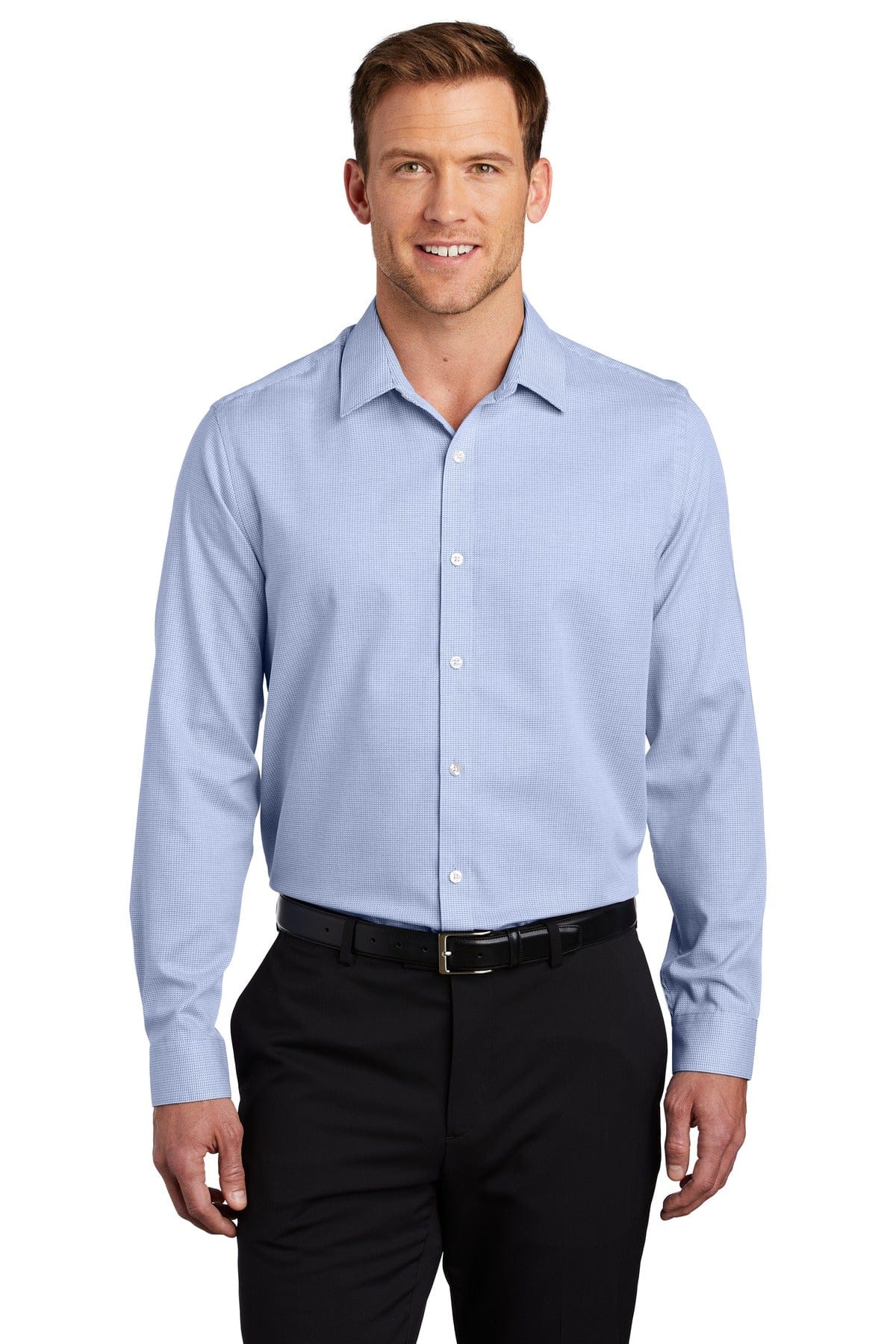 Port Authority Woven Shirts XS / Blue Horizon/ White Port Authority  ®  Pincheck Easy Care Shirt W645