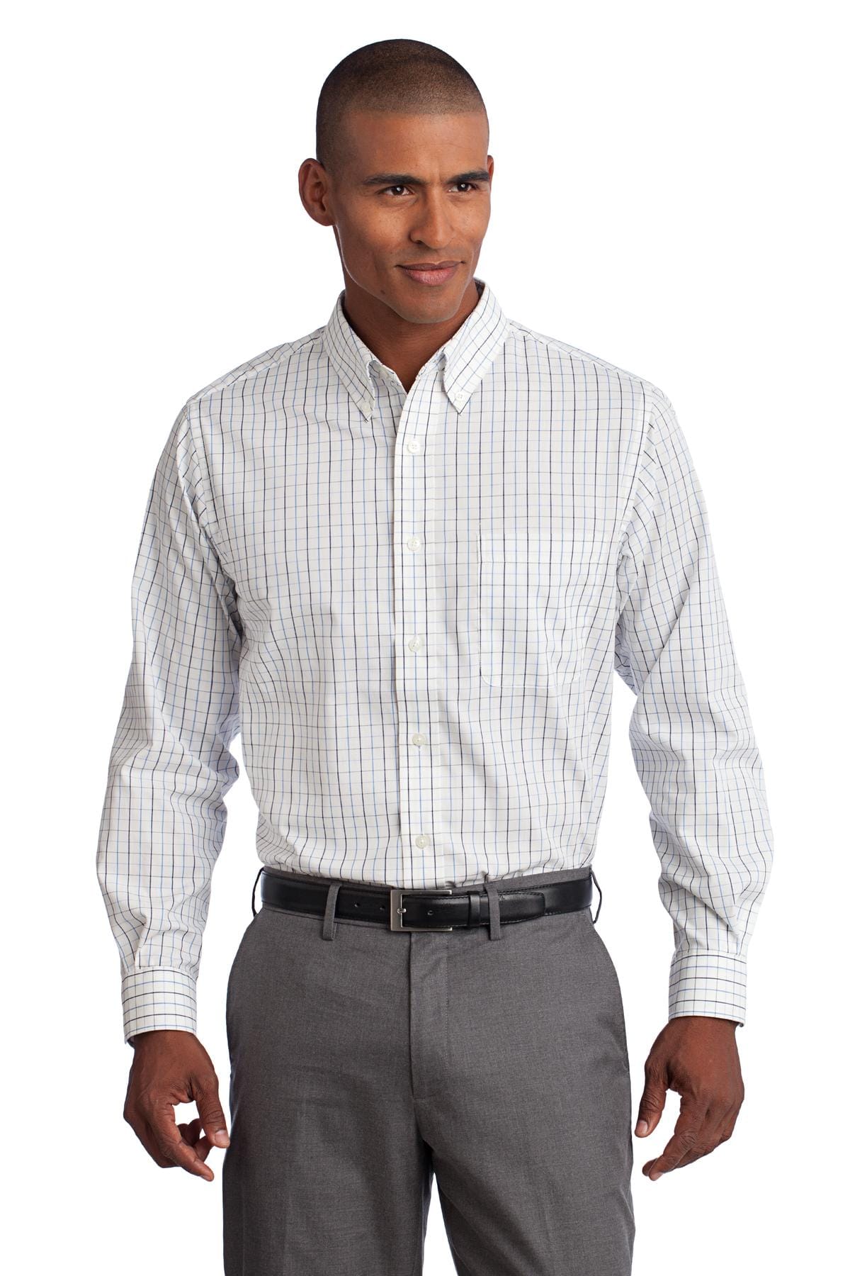 Port Authority Woven Shirts XS / Blue/ Navy Port Authority ®  Tattersall Easy Care Shirt. S642