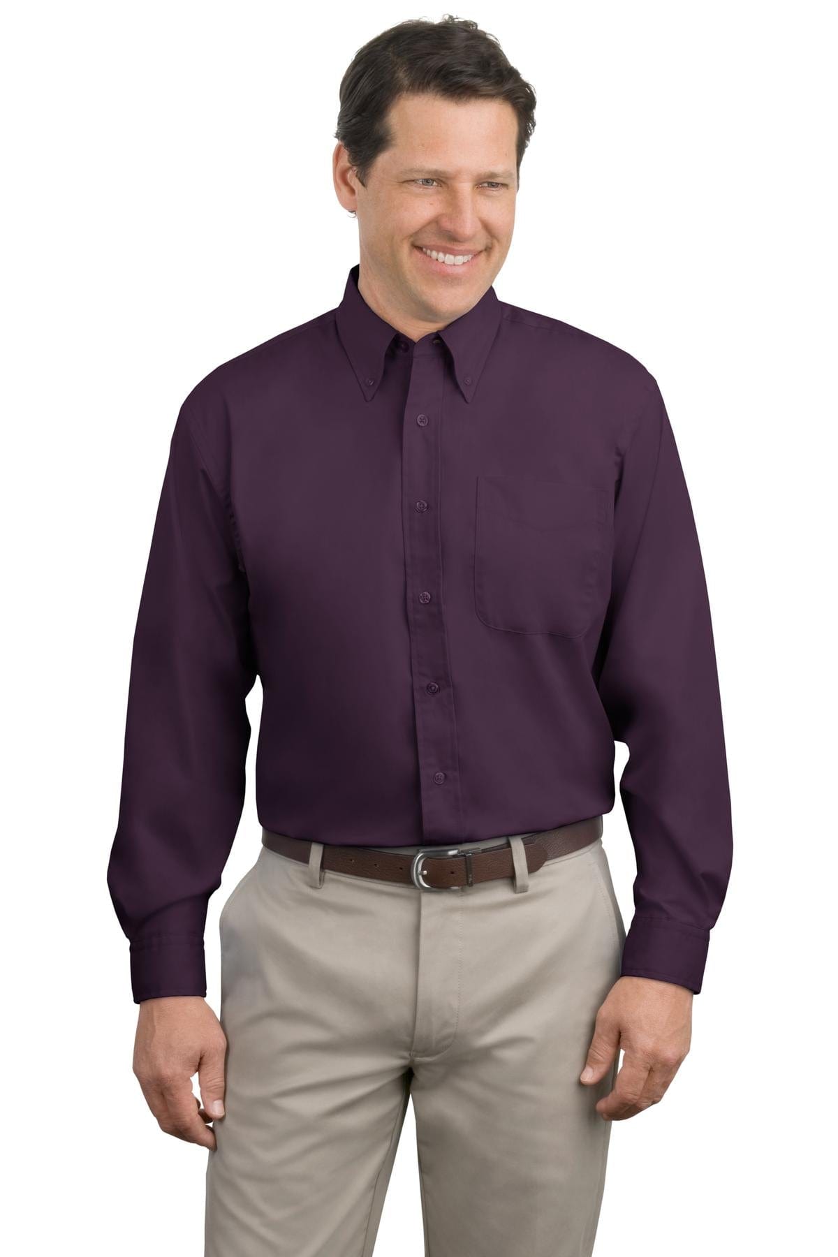 Port Authority Woven Shirts XS / Eggplant Port Authority ®  Long Sleeve Easy Care Shirt.  S608