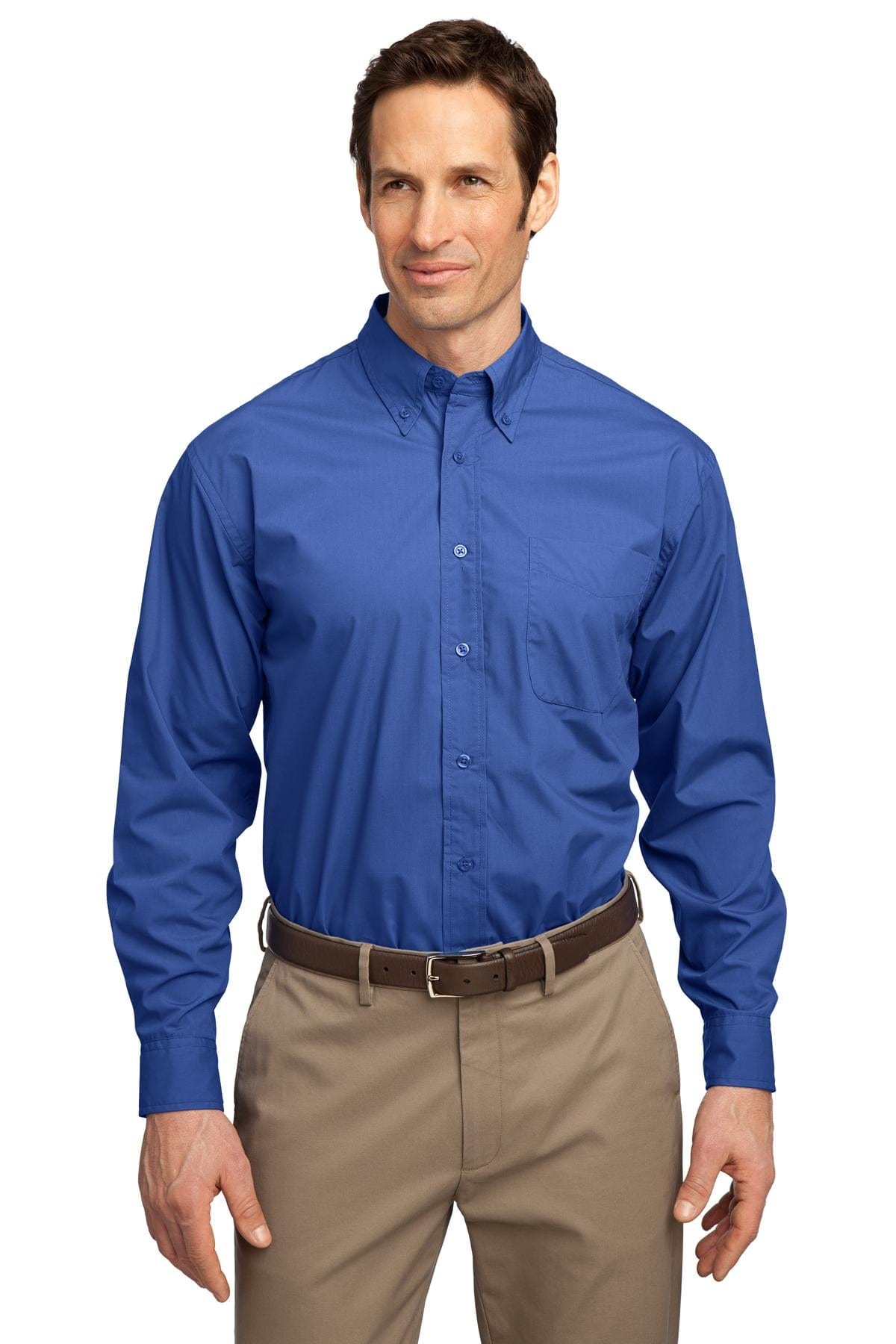 Port Authority Woven Shirts XS / Faded Blue DISCONTINUED  Port Authority ®  Long Sleeve Easy Care, Soil Resistant Shirt.  S607