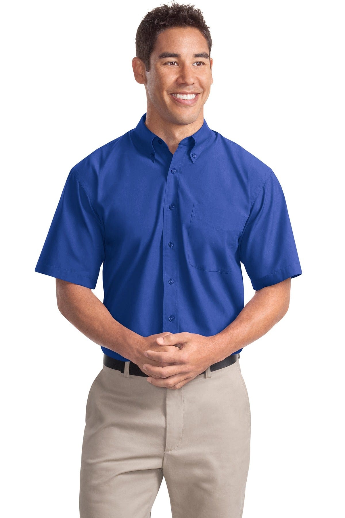Port Authority Woven Shirts XS / Faded Blue DISCONTINUED  Port Authority ®  Short Sleeve Easy Care, Soil Resistant Shirt.  S507