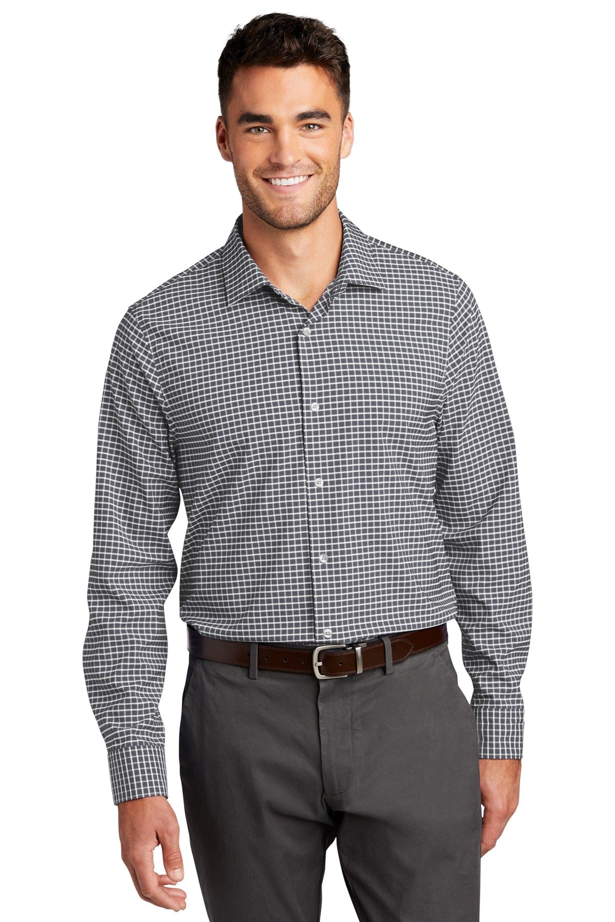 Port Authority Woven Shirts XS / Graphite/ White Port Authority  ®  City Stretch Shirt W680
