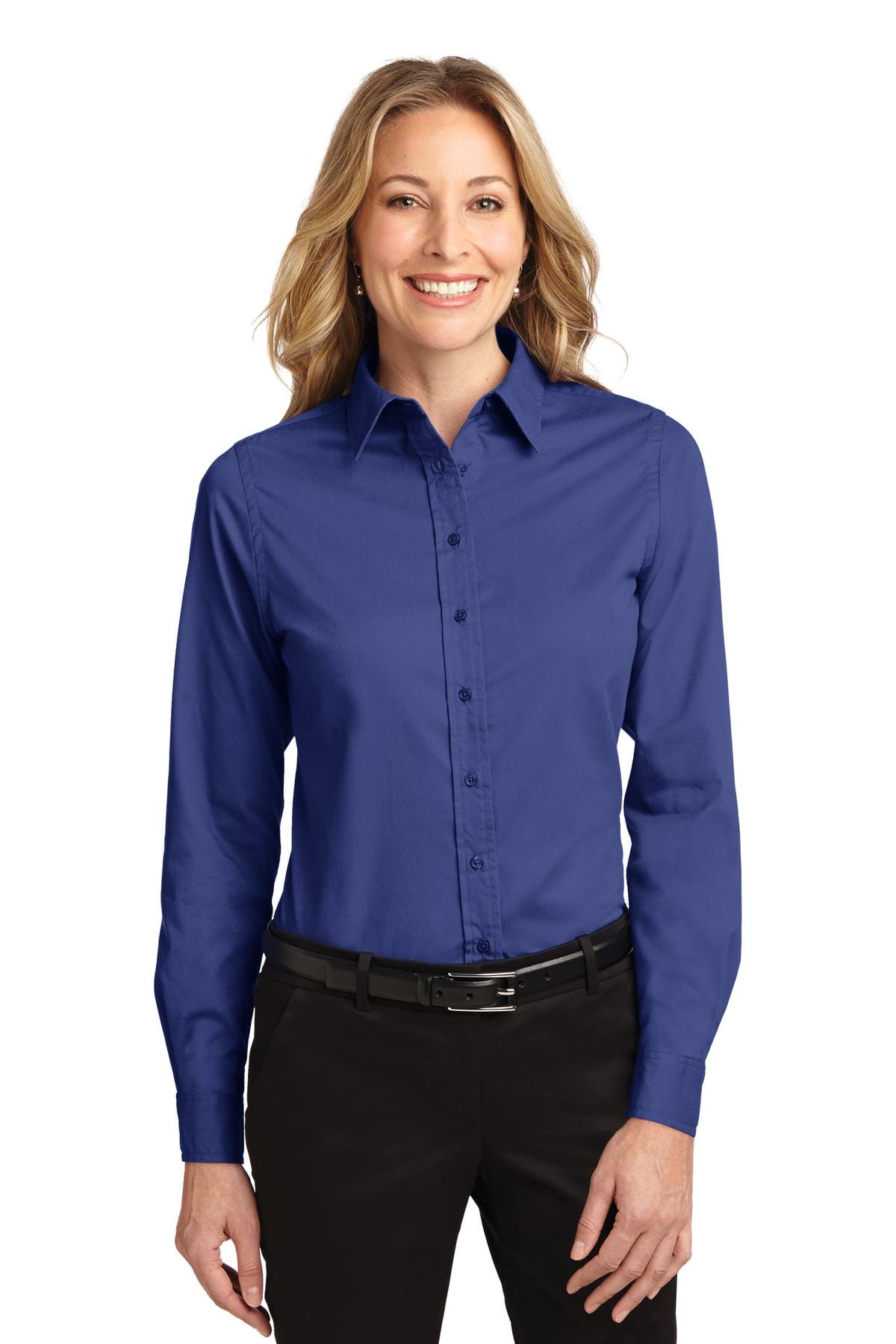 Port Authority Woven Shirts XS / Mediterranean Blue Port Authority ®  Ladies Long Sleeve Easy Care Shirt.  L608