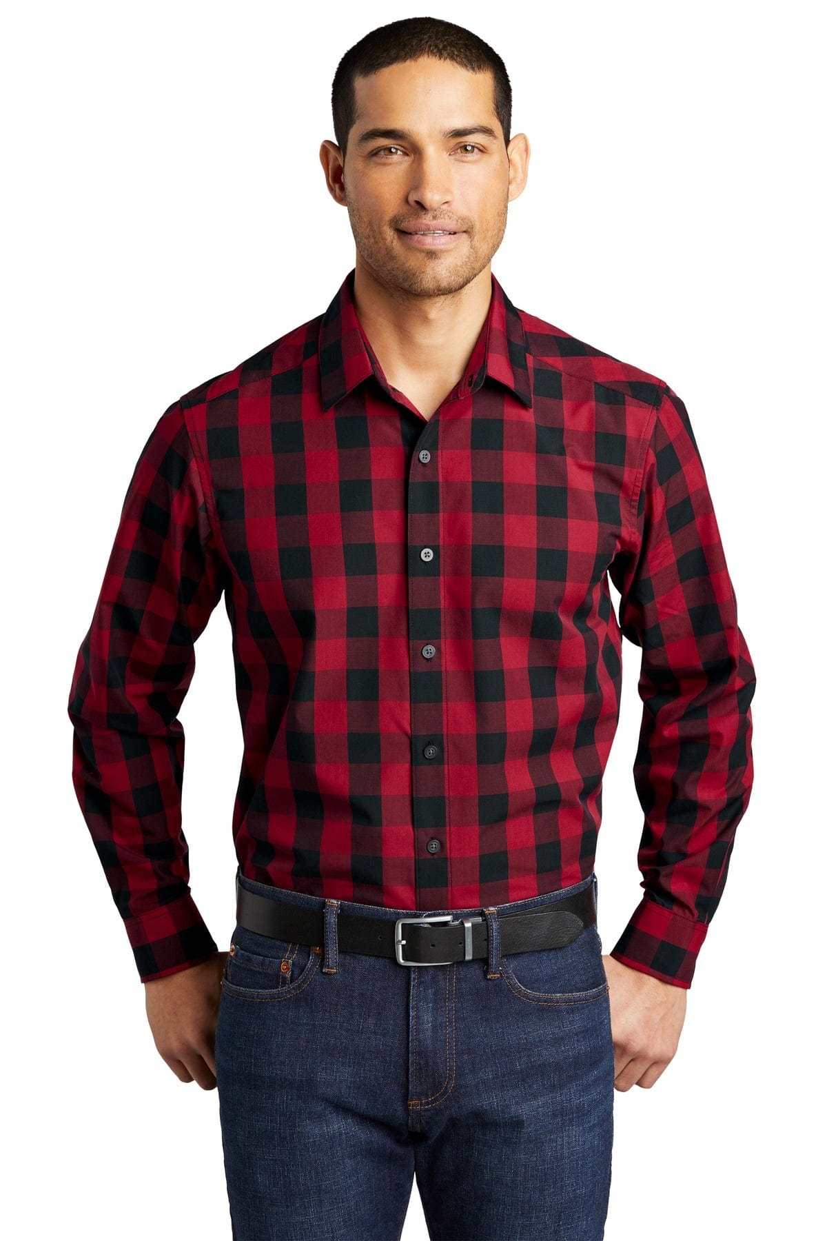 Port Authority Woven Shirts XS / Rich Red Port Authority  ®  Everyday Plaid Shirt. W670