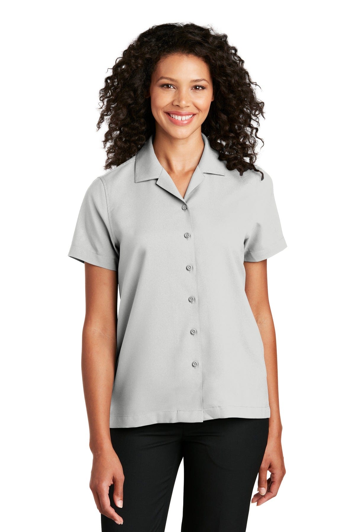 Port Authority Woven Shirts XS / Silver Port Authority  ®  Ladies Short Sleeve Performance Staff Shirt LW400