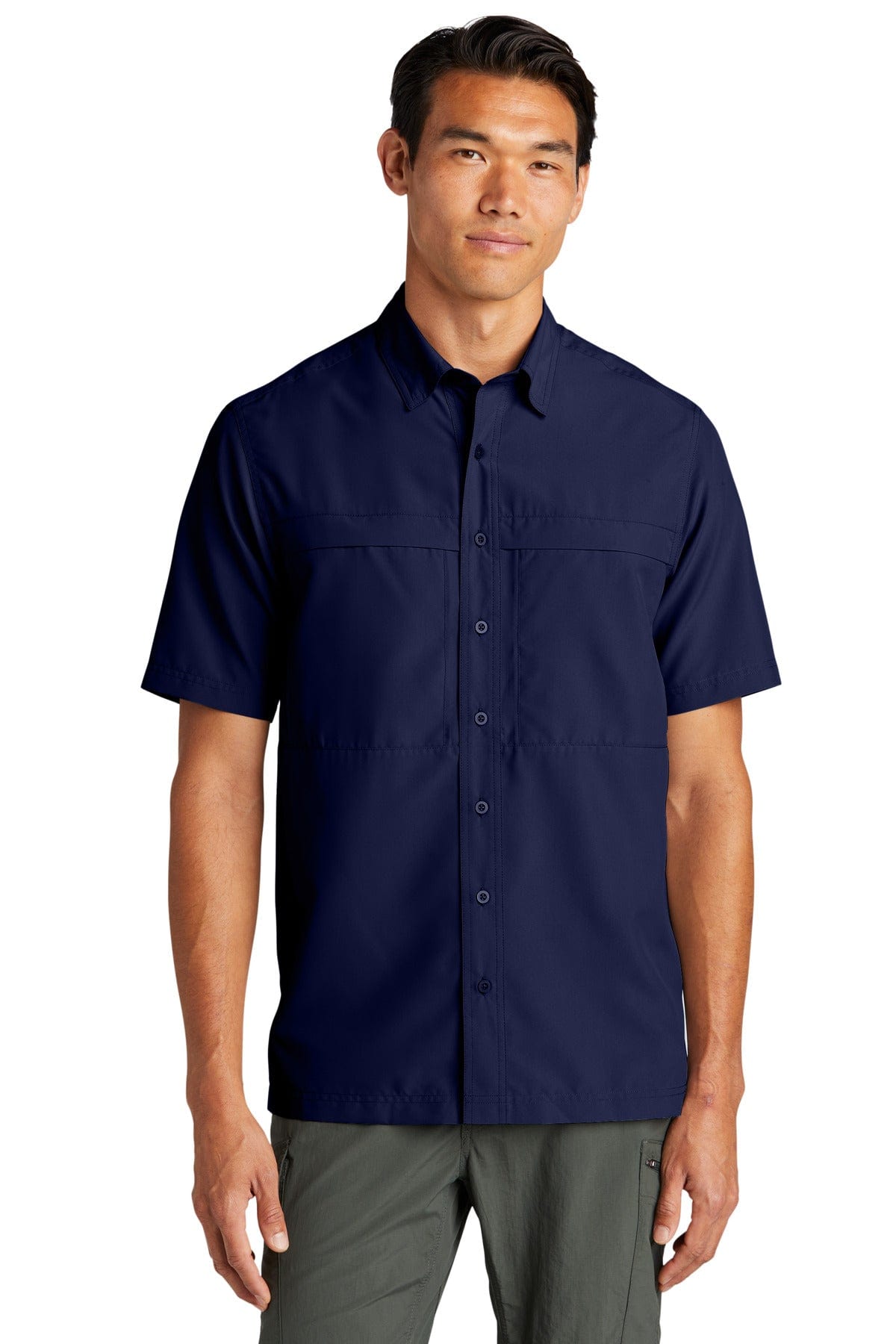 Port Authority Woven Shirts 2XL / True Navy Port Authority W961: Short Sleeve UV Daybreak Shirt
