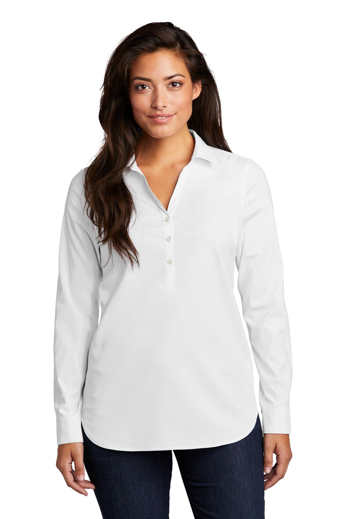 Port Authority Woven Shirts XS / White Port Authority  ®  Ladies City Stretch Tunic LW680