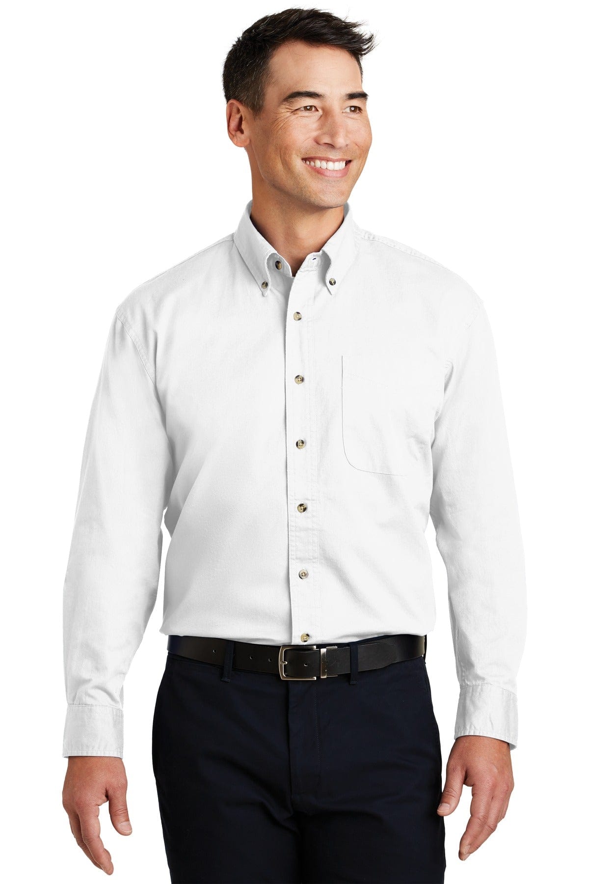 Port Authority Woven Shirts XS / White Port Authority ®  Long Sleeve Twill Shirt.  S600T