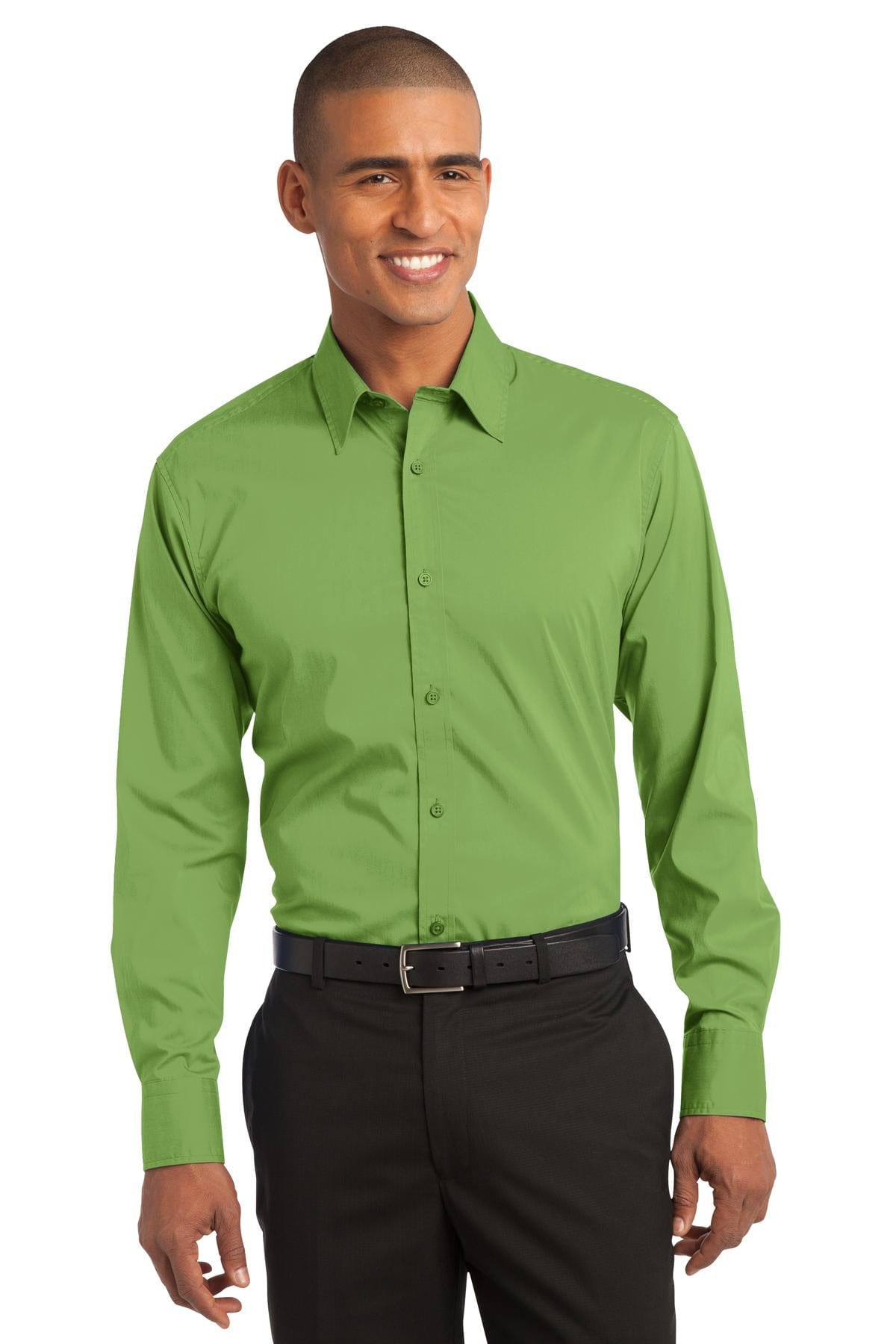 Port Authority Woven Shirts XS / Wintergreen DISCONTINUED  Port Authority ®  Stretch Poplin Shirt. S646