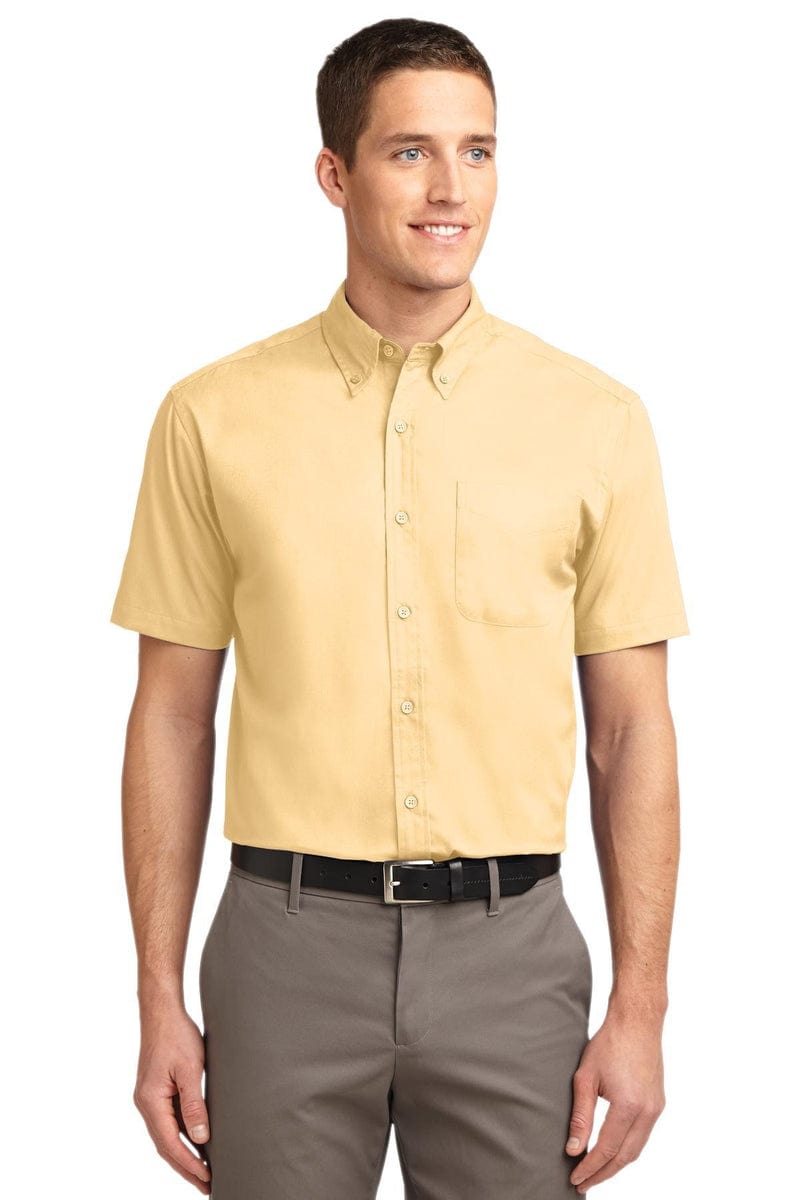 Port Authority Woven Shirts 5XL / Yellow Port Authority ®  Short Sleeve Easy Care Shirt.  S508, Basic Colors