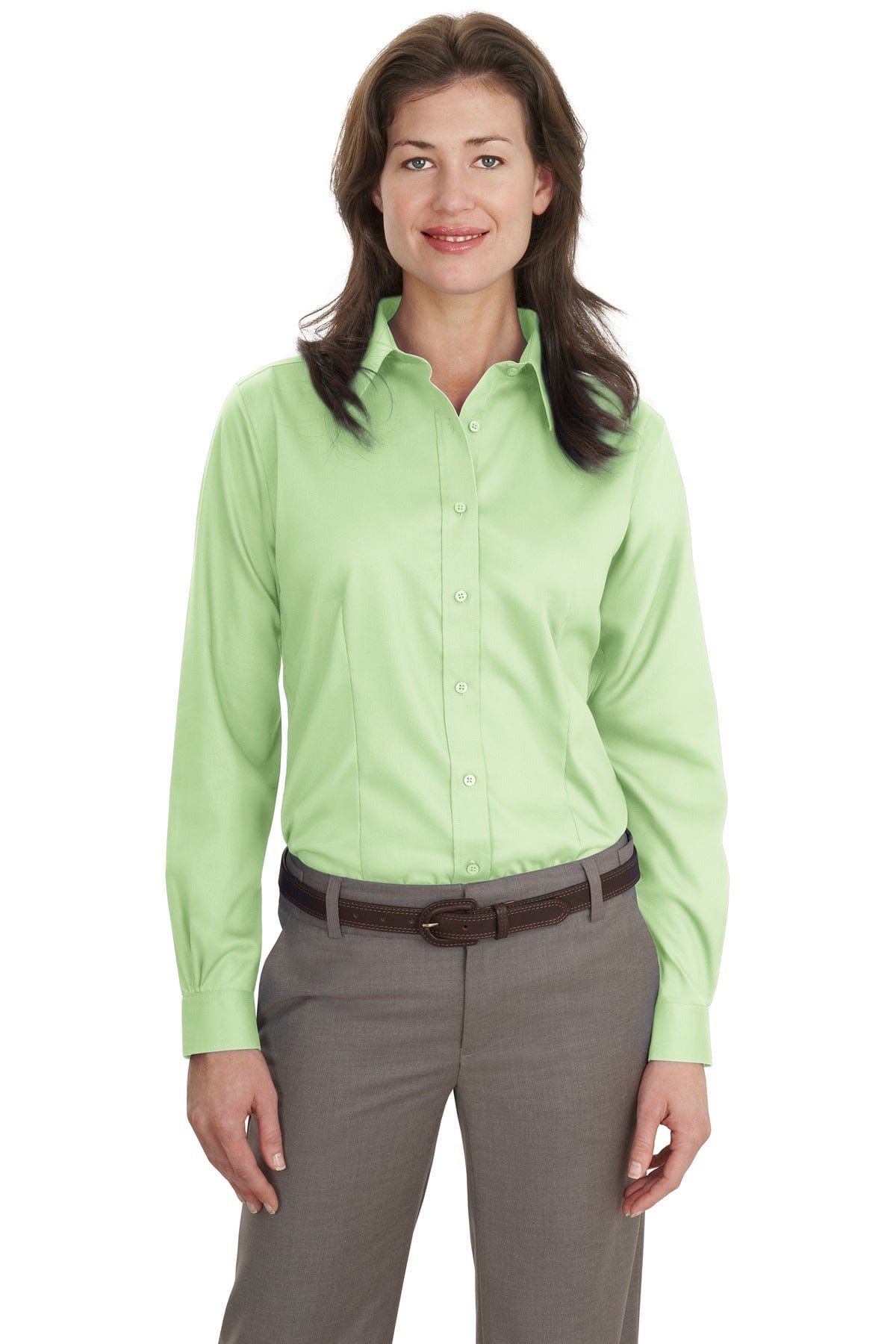 Port Authority Woven Shirts XXL / Green Mist Port Authority ®  Ladies Non-Iron Twill Shirt.  L638