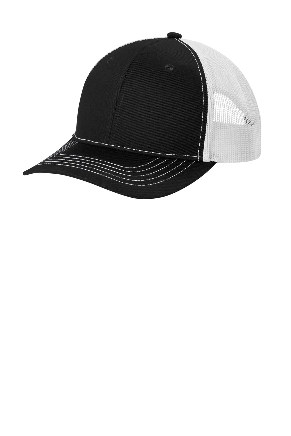 Port Authority YC402 OSFA / Black/ White Port Authority ®  Youth Snapback Trucker Cap YC402