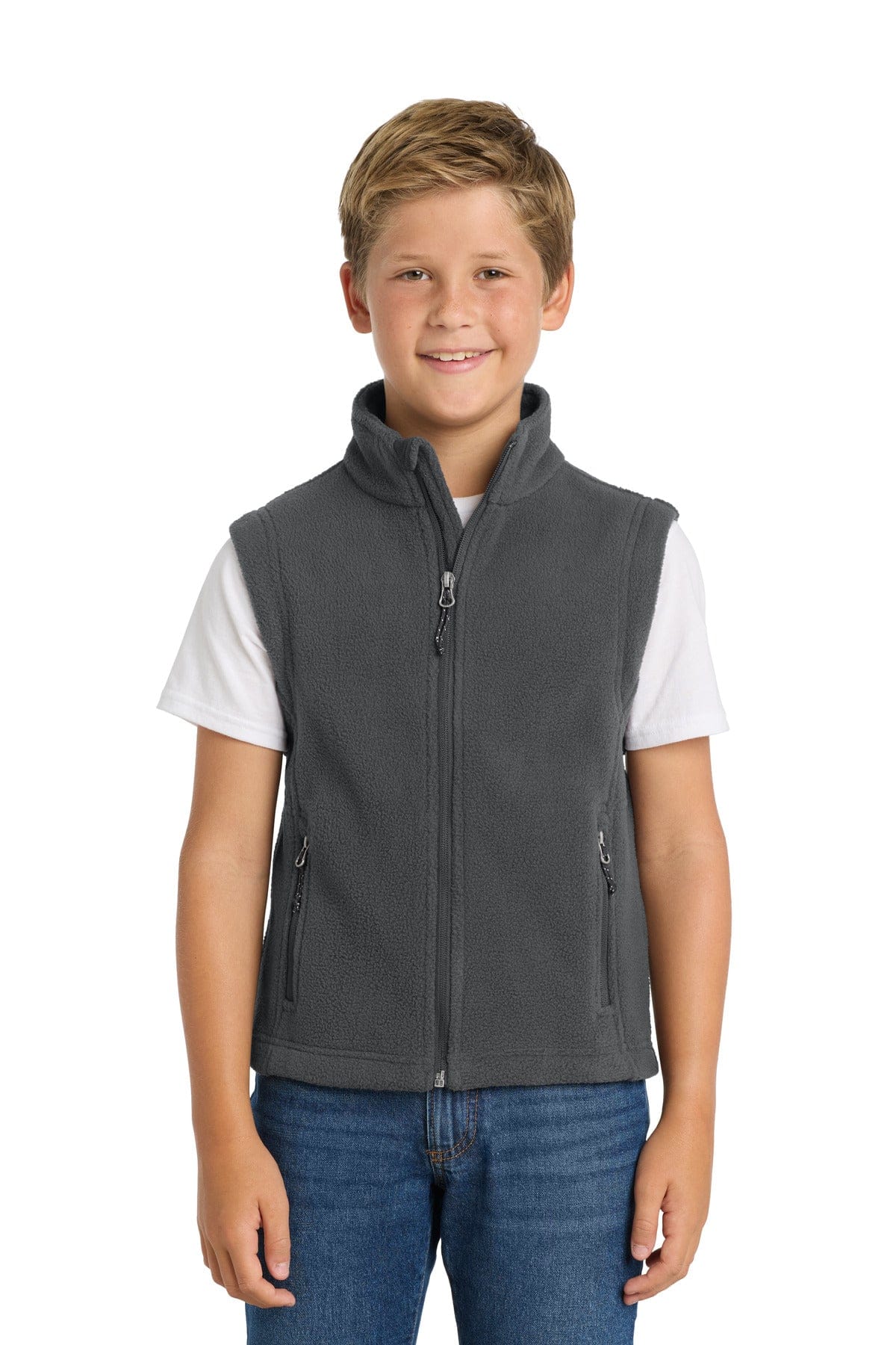 Port Authority Youth XS / Iron Grey Port Authority ®  Youth Value Fleece Vest. Y219