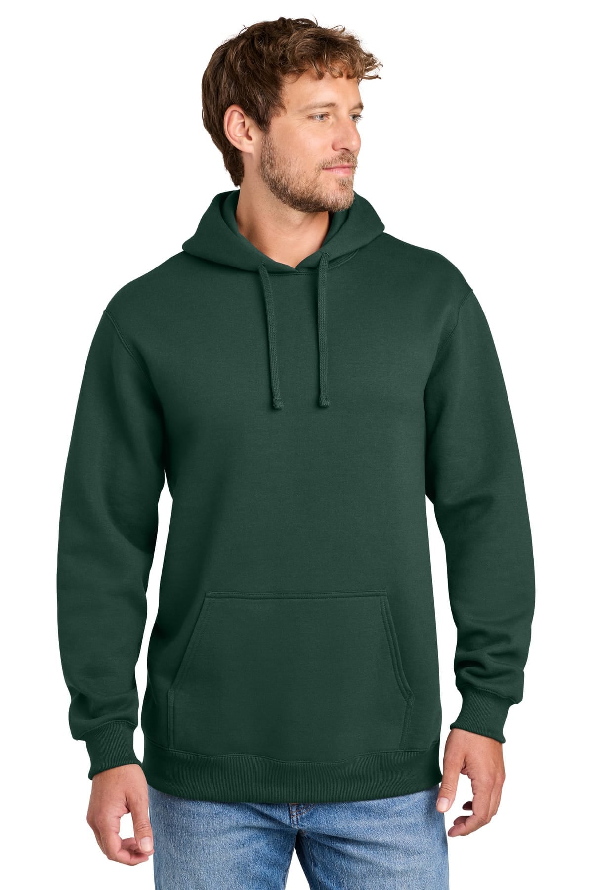 Port & Co PC107H S / Dark Green Port & Co PC170H Foundation Fleece Pullover Hooded Sweatshirt