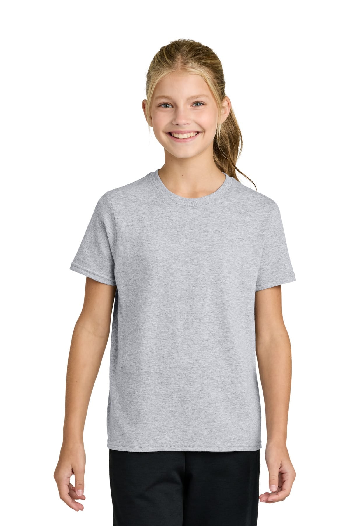 Port & Co PC43Y XS / Ash Port & Co PC43Y Youth Easy Cotton Tee
