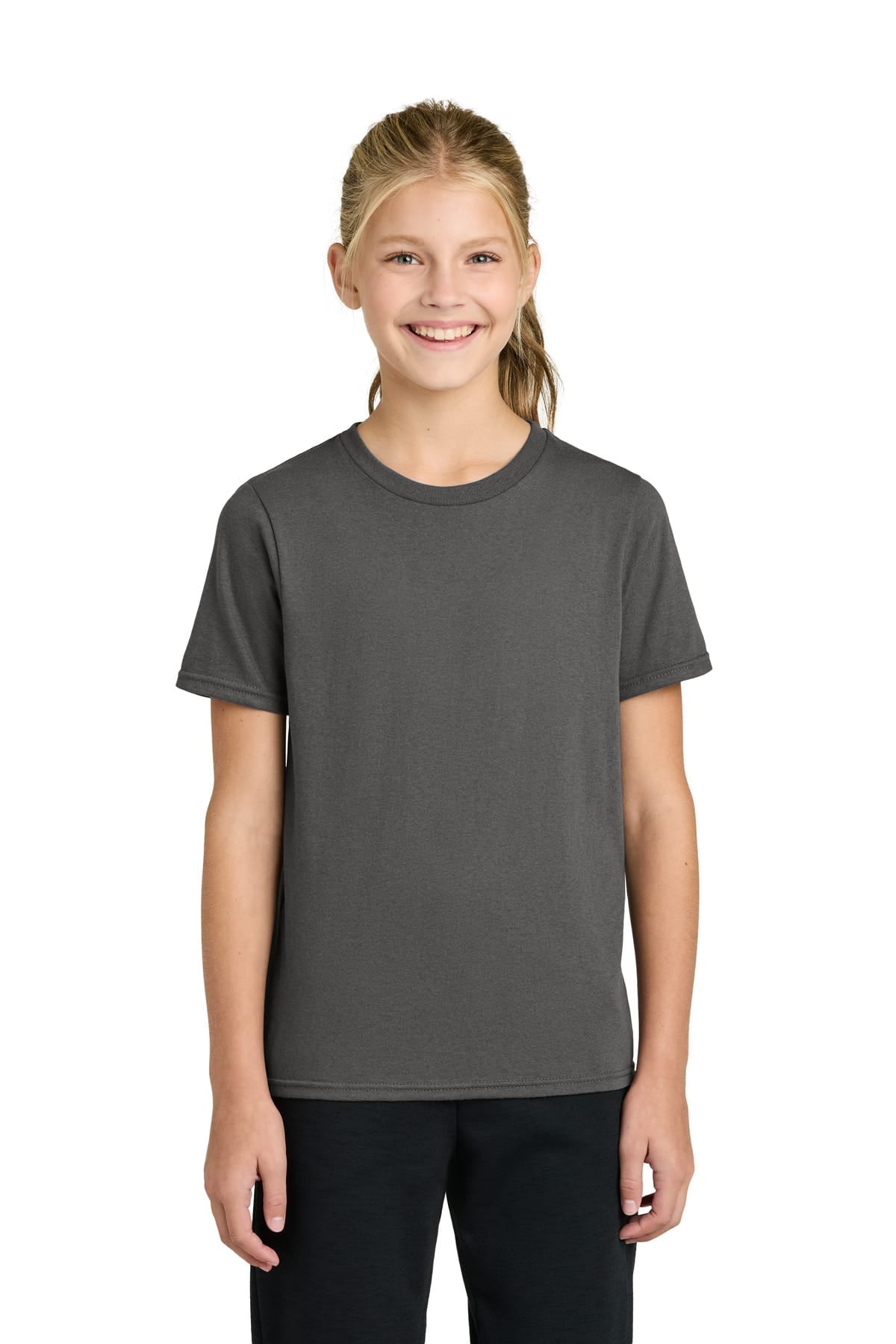 Port & Co PC43Y XS / Charcoal Port & Co PC43Y Youth Easy Cotton Tee