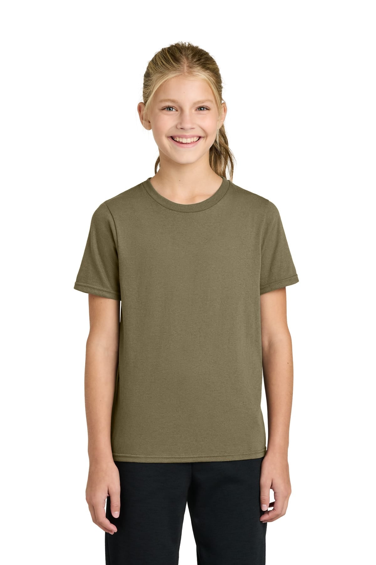 Port & Co PC43Y XS / Coyote Brown Port & Co PC43Y Youth Easy Cotton Tee
