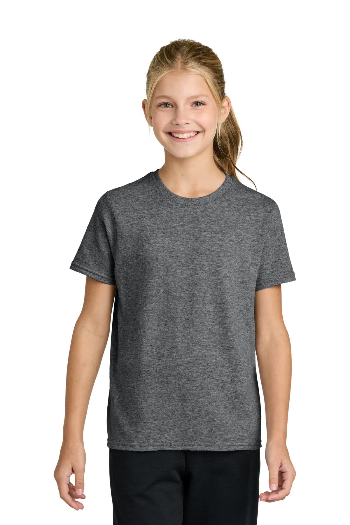 Port & Co PC43Y XS / Graphite Heather Port & Co PC43Y Youth Easy Cotton Tee