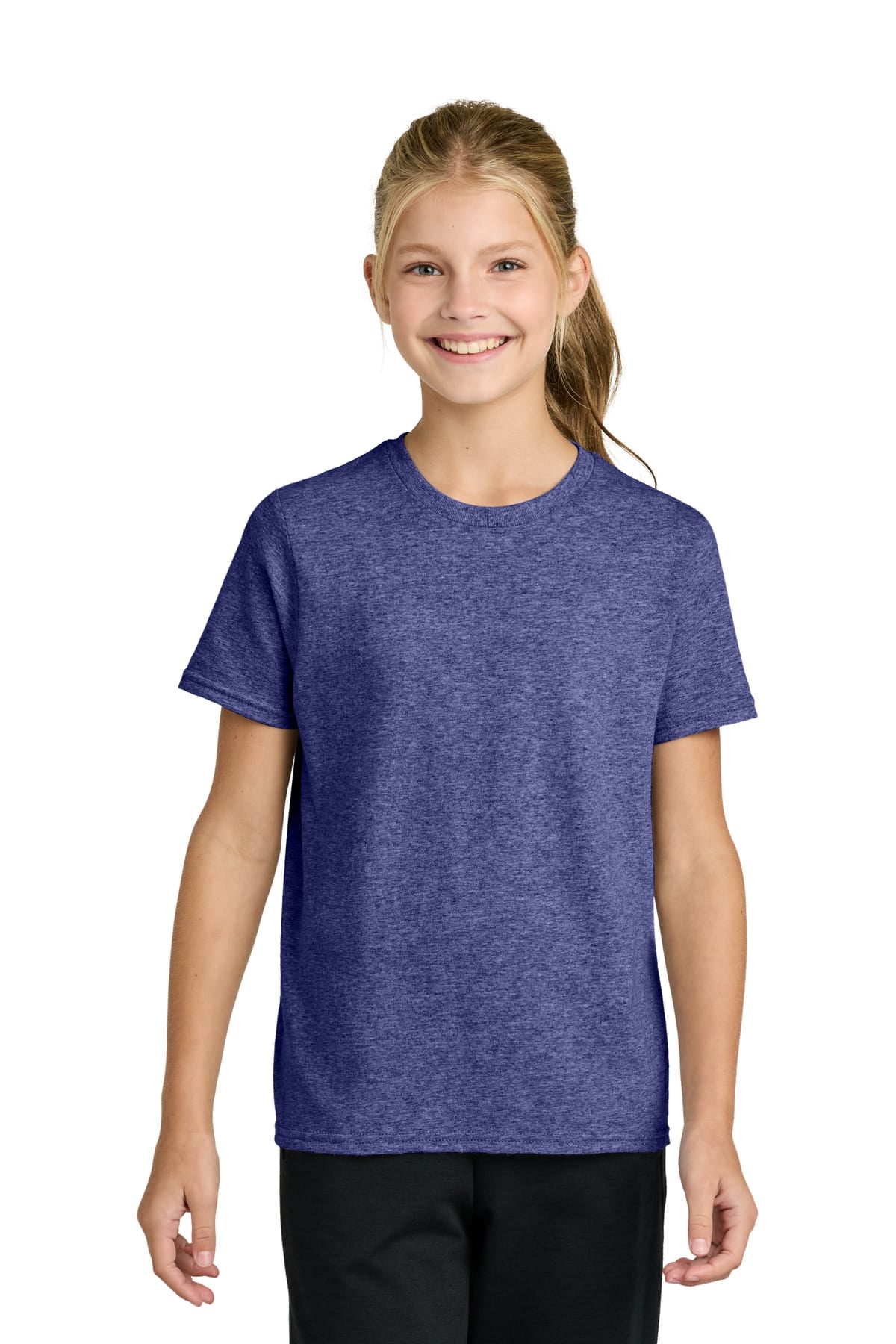 Port & Co PC43Y XS / Heather Purple Port & Co PC43Y Youth Easy Cotton Tee
