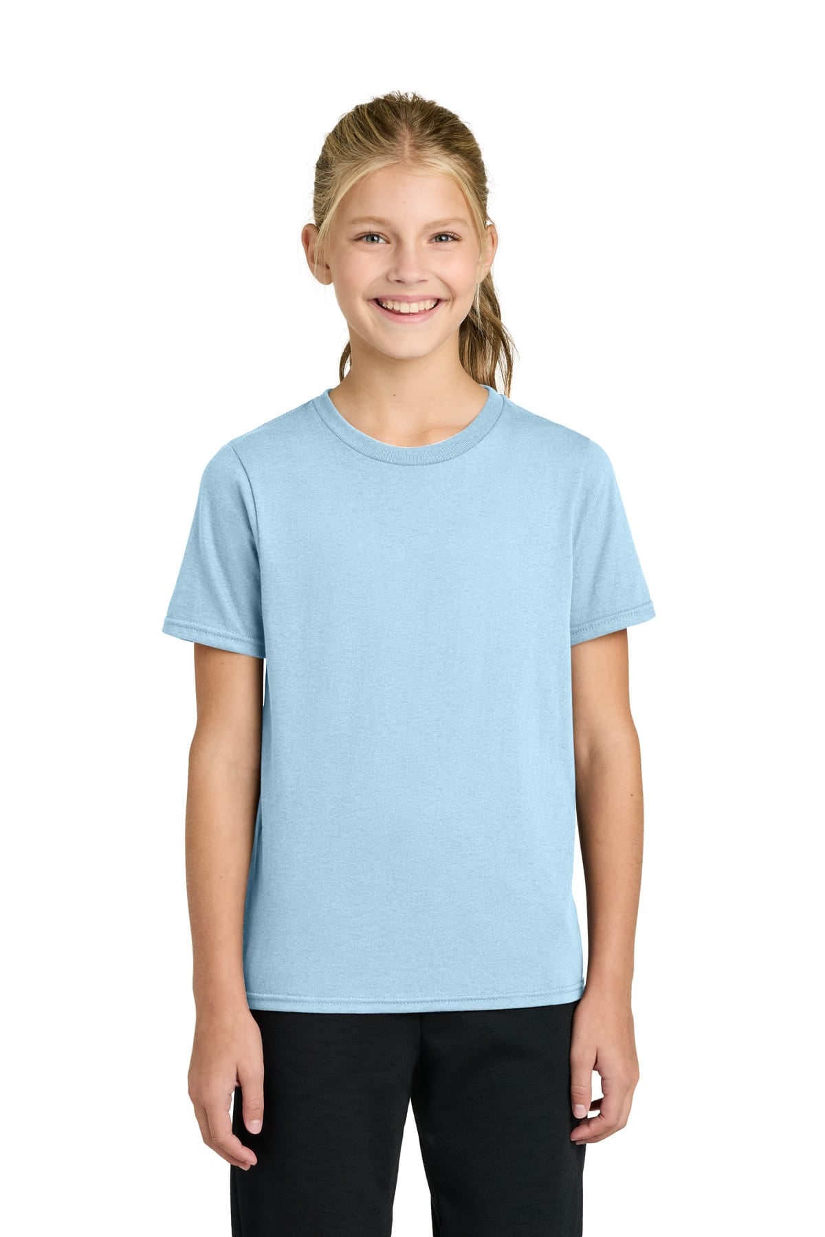Port & Co PC43Y XS / Ice Blue Port & Co PC43Y Youth Easy Cotton Tee