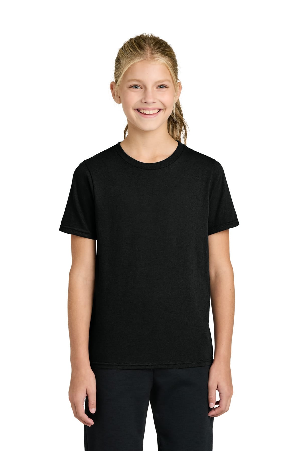Port & Co PC43Y XS / Jet Black Port & Co PC43Y Youth Easy Cotton Tee