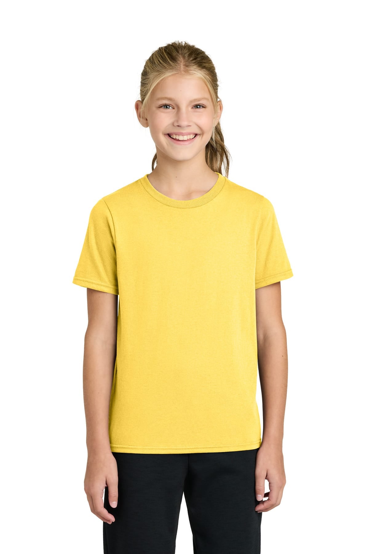 Port & Co PC43Y XS / Yellow Port & Co PC43Y Youth Easy Cotton Tee