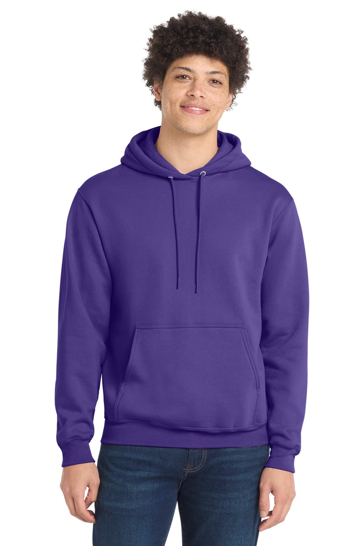 Port & Co PC78H S / Purple Port & Co PC78H Core Fleece Pullover Hooded Sweatshirt