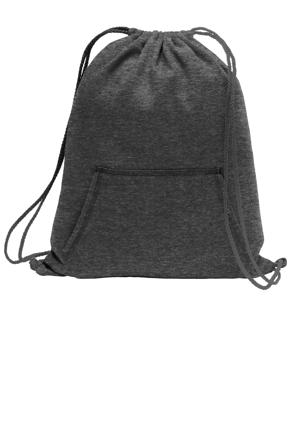 Port & Company BG614 OSFA / Dark Heather Grey Port & Company Core Fleece Sweatshirt Cinch Pack. BG614