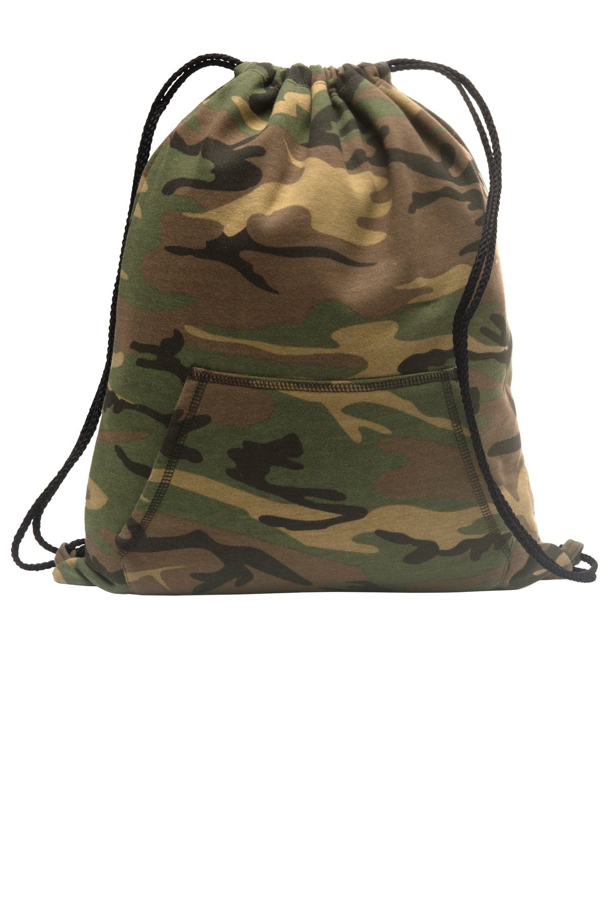 Port & Company BG614 OSFA / Military Camo Port & Company Core Fleece Sweatshirt Cinch Pack. BG614